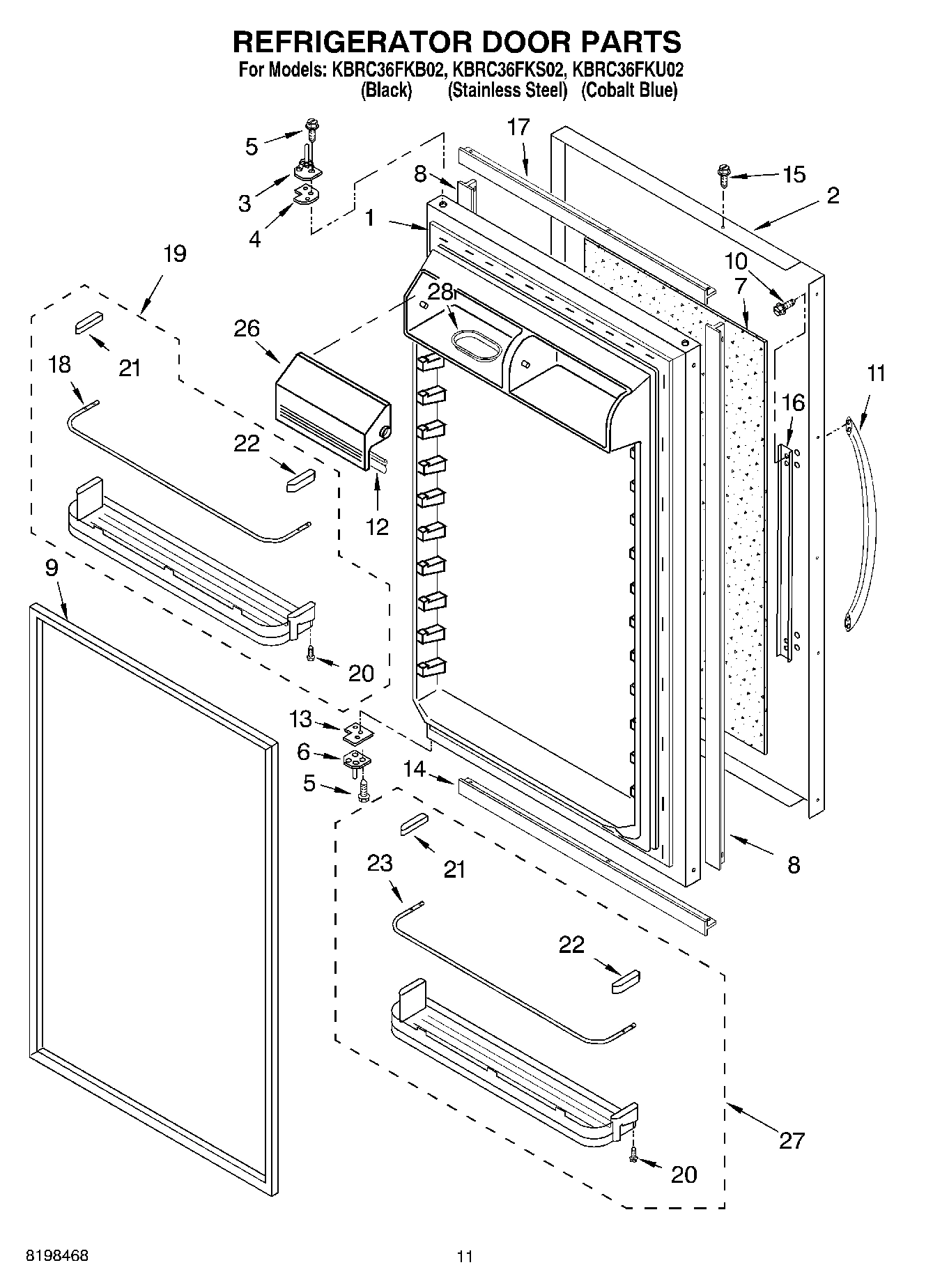 07 - REFRIGERATOR DOOR PARTS