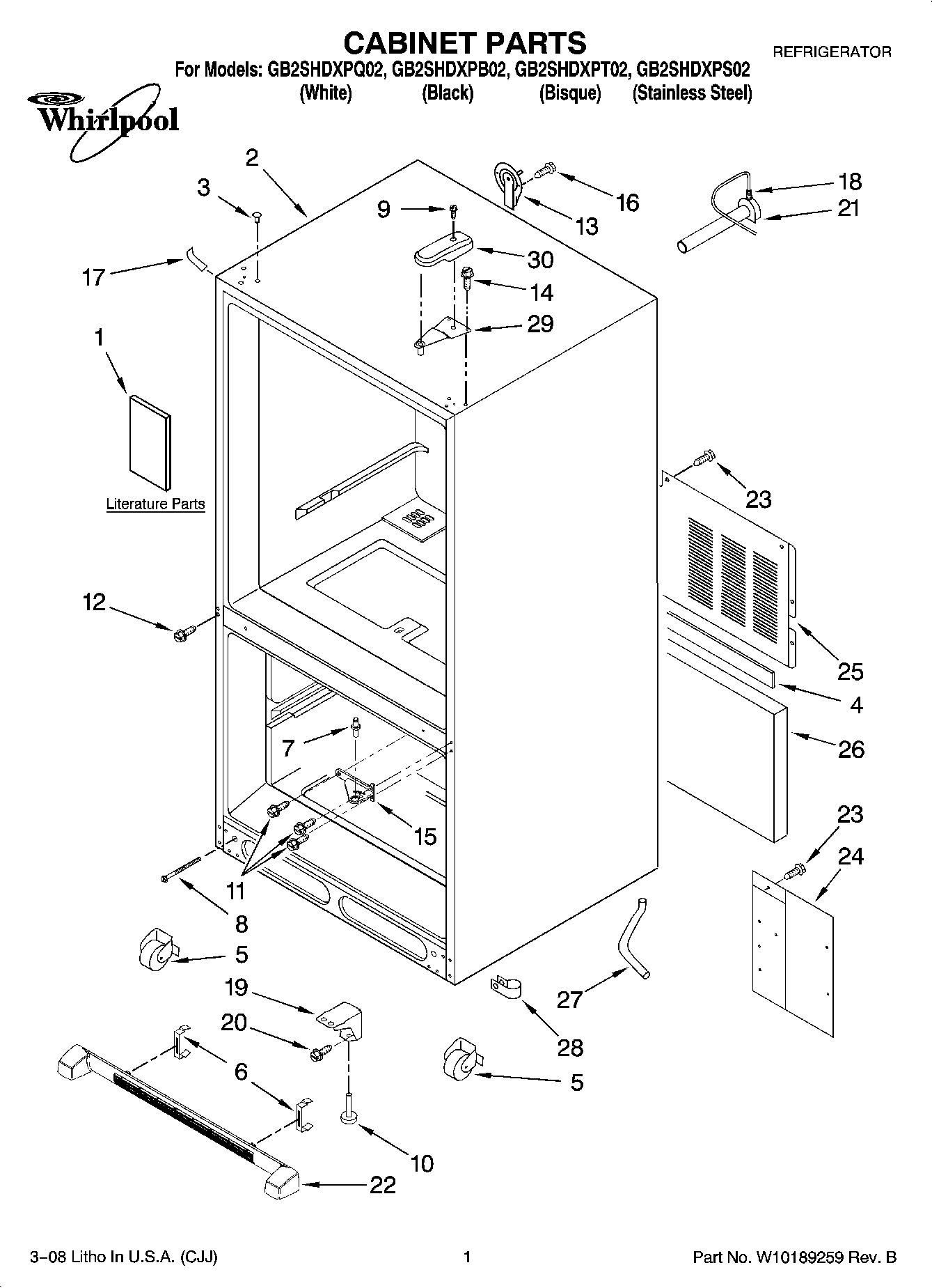 01 - CABINET PARTS
