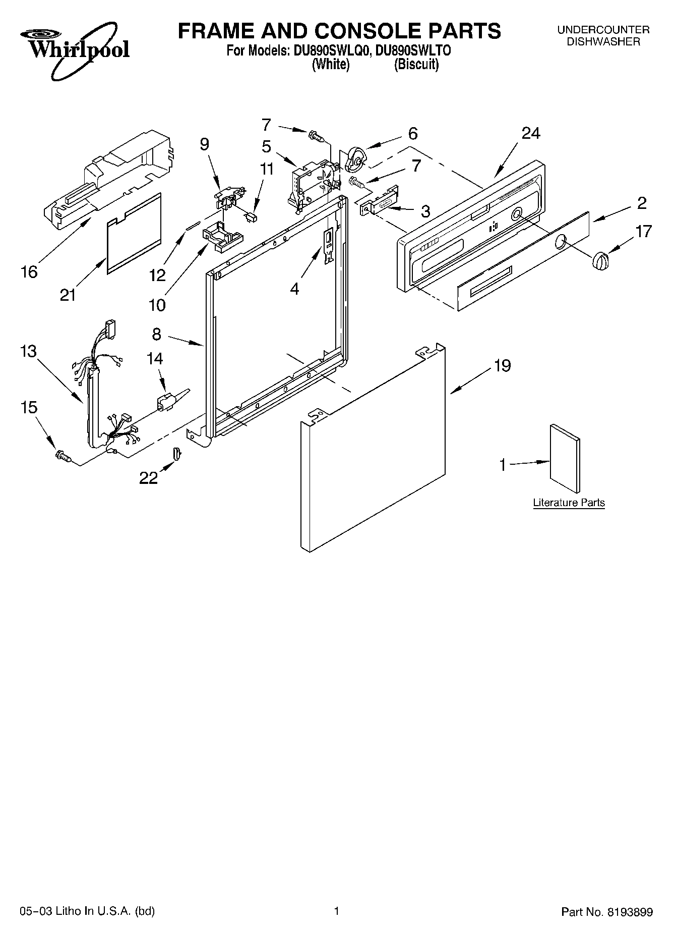 01 - FRAME AND CONSOLE PARTS