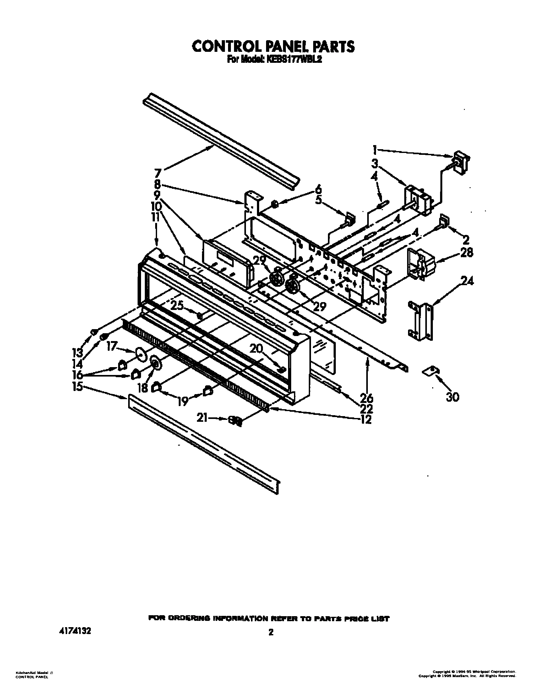 02 - CONTROL PANEL, LIT/OPTIONAL