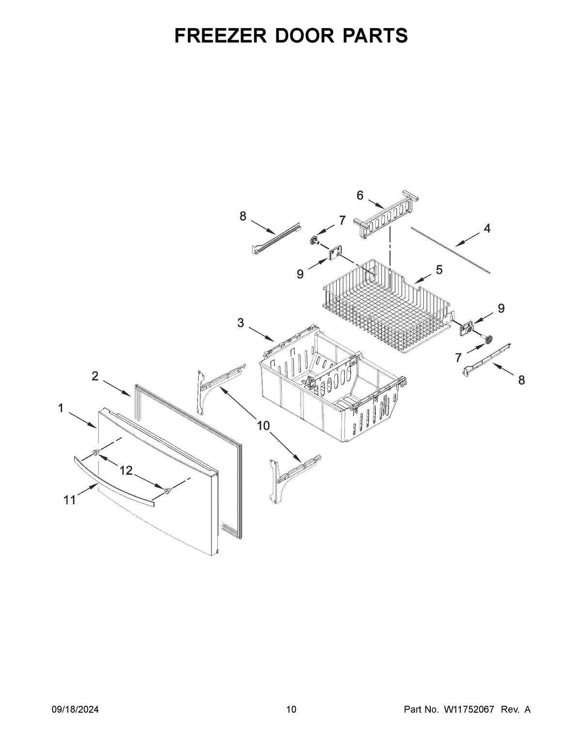 06 - FREEZER DOOR PARTS