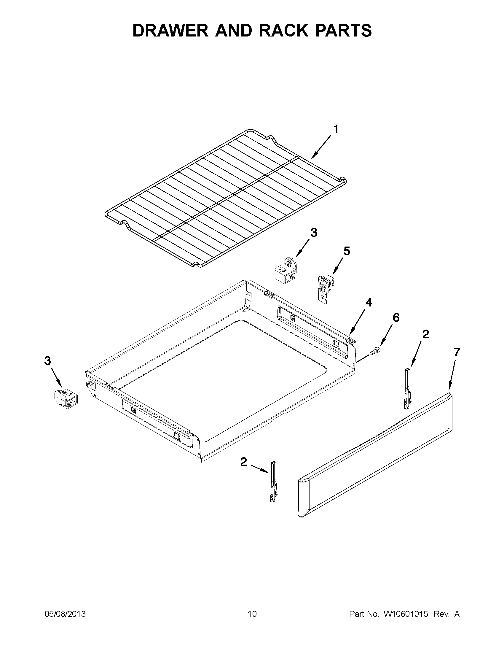 05 - DRAWER AND RACK PARTS