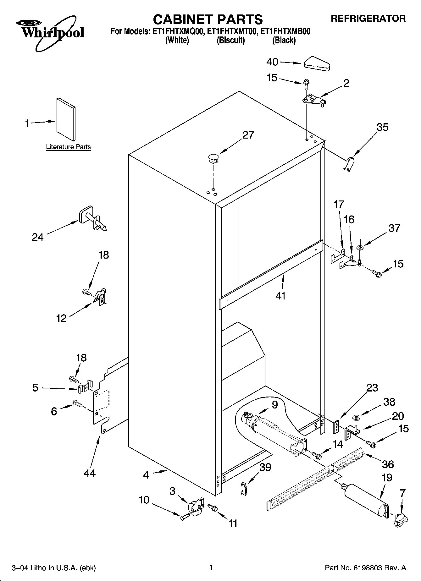 01 - CABINET PARTS