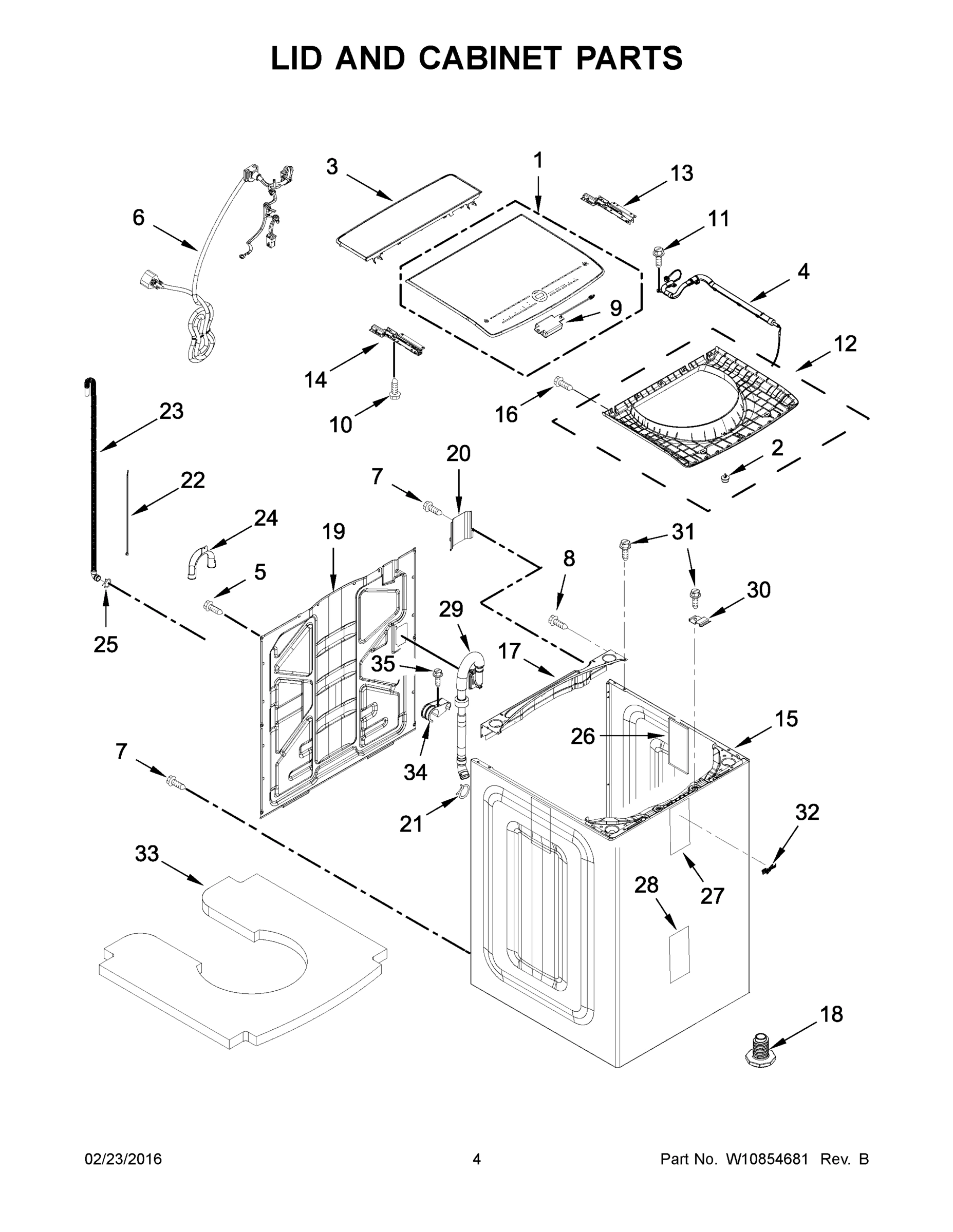 03 - LID AND CABINET PARTS