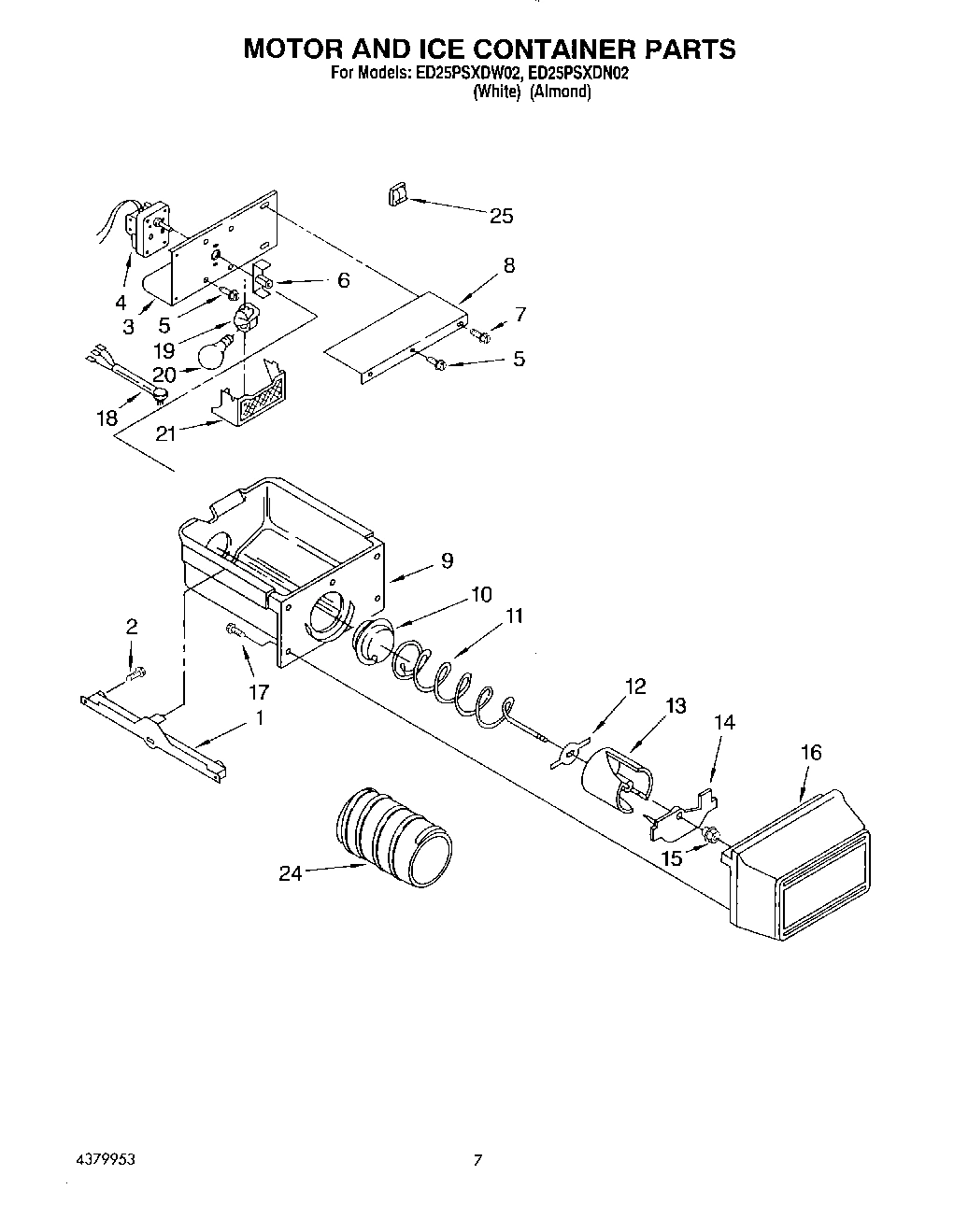 05 - MOTOR AND ICE CONTAINER