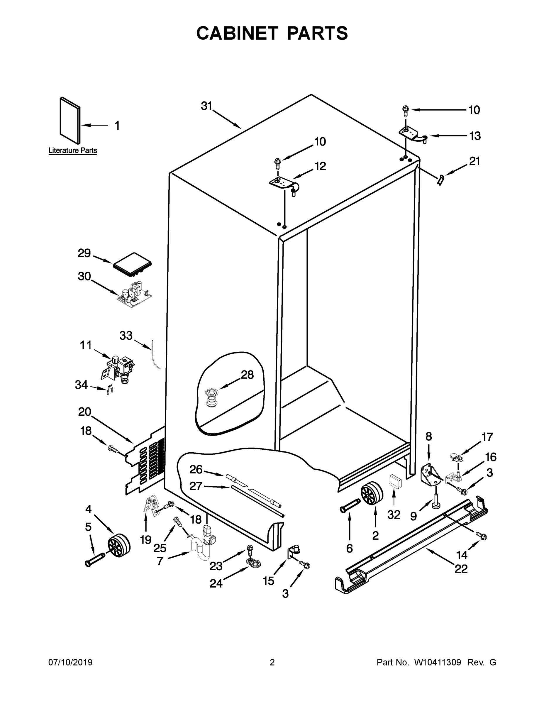 02 - CABINET PARTS