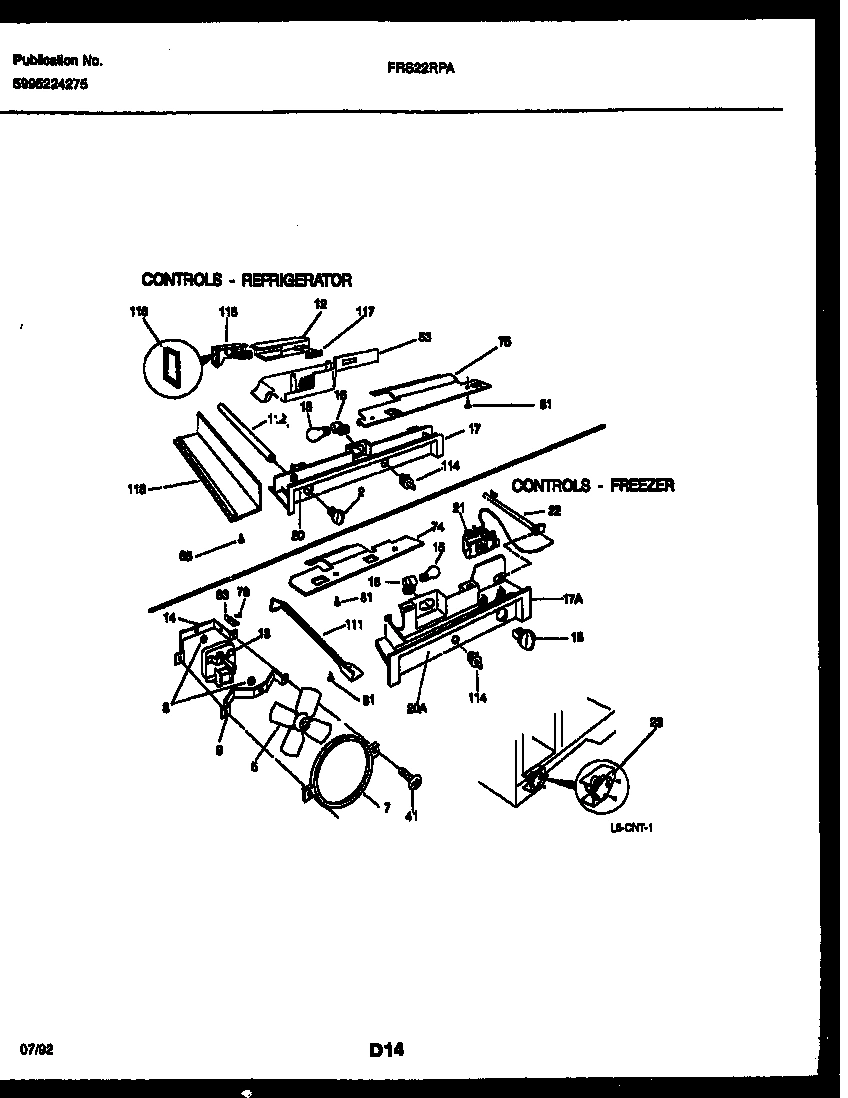 06 - REFRIGERATOR CONTROL ASSEMBLY, DAMP