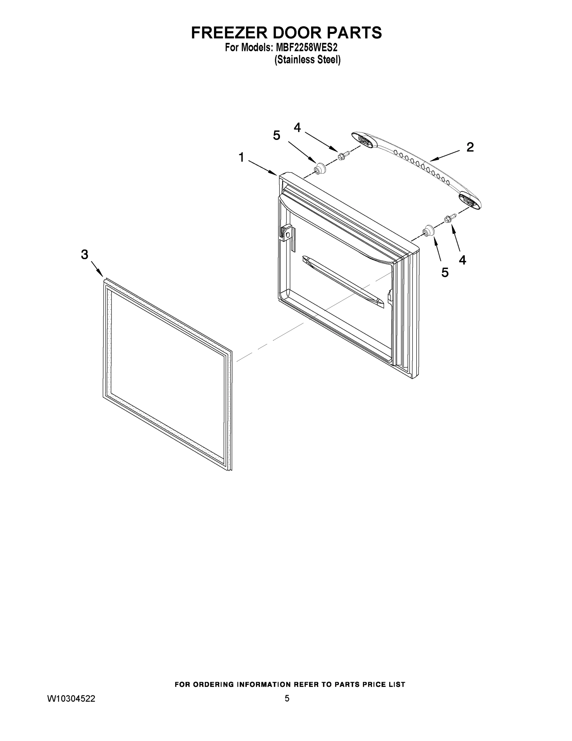 03 - FREEZER DOOR PARTS