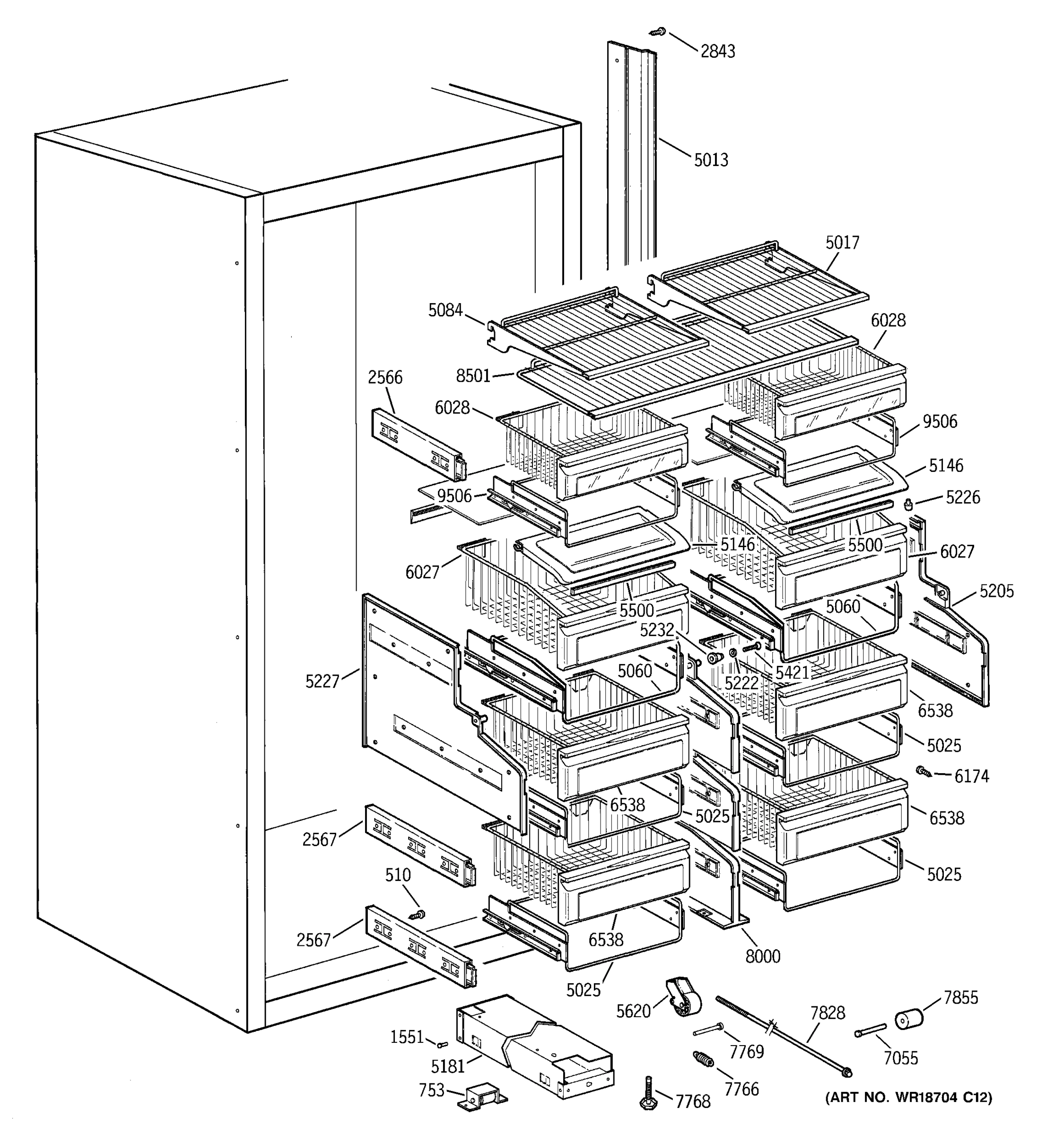 SHELVES & DRAWERS