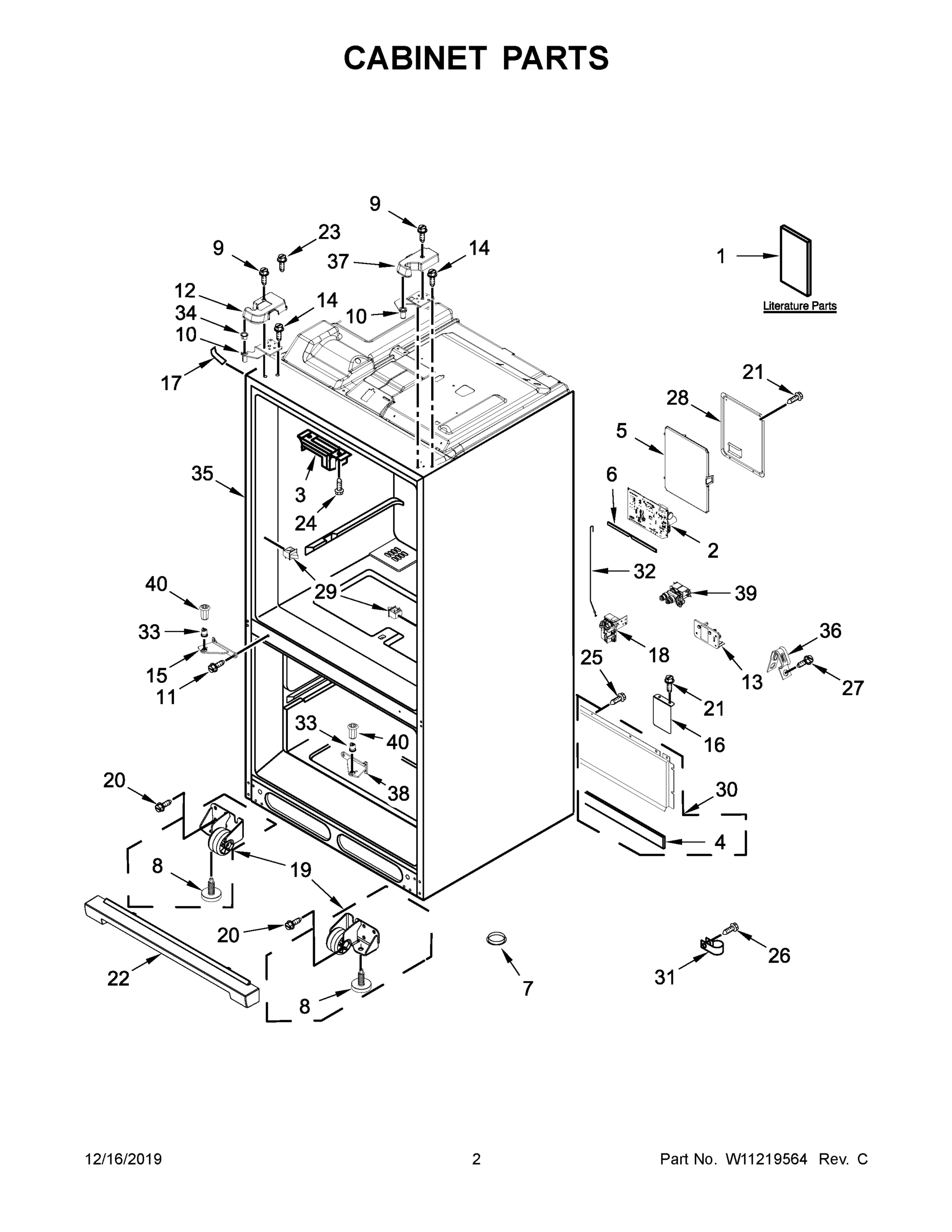 02 - CABINET PARTS