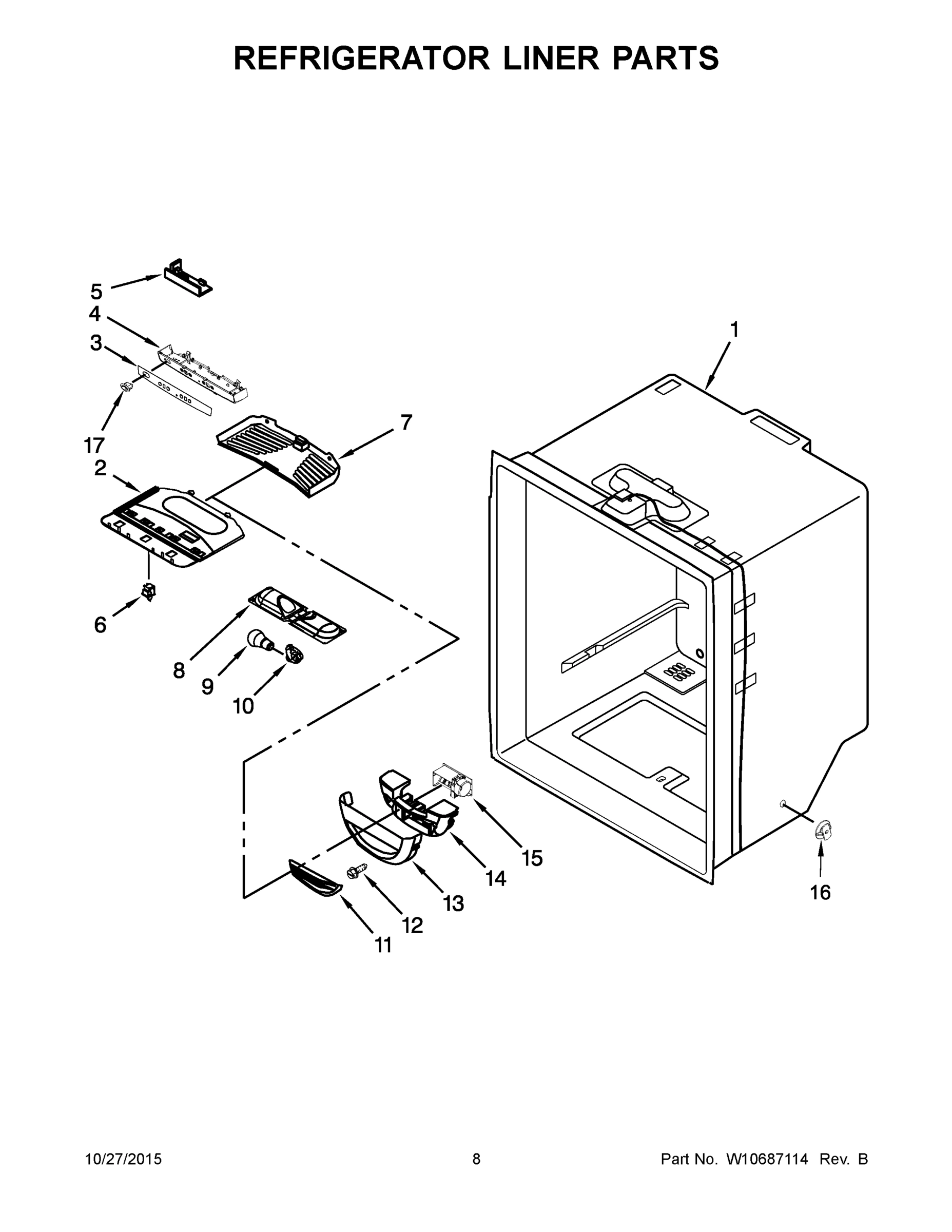 05 - REFRIGERATOR LINER PARTS