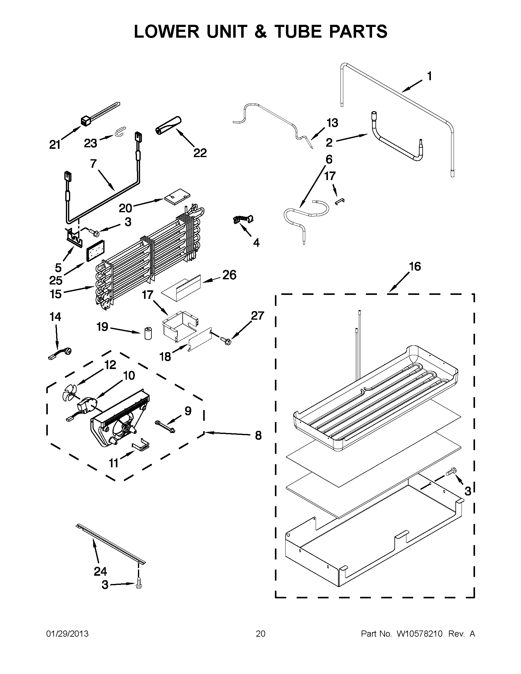 10 - LOWER UNIT & TUBE PARTS