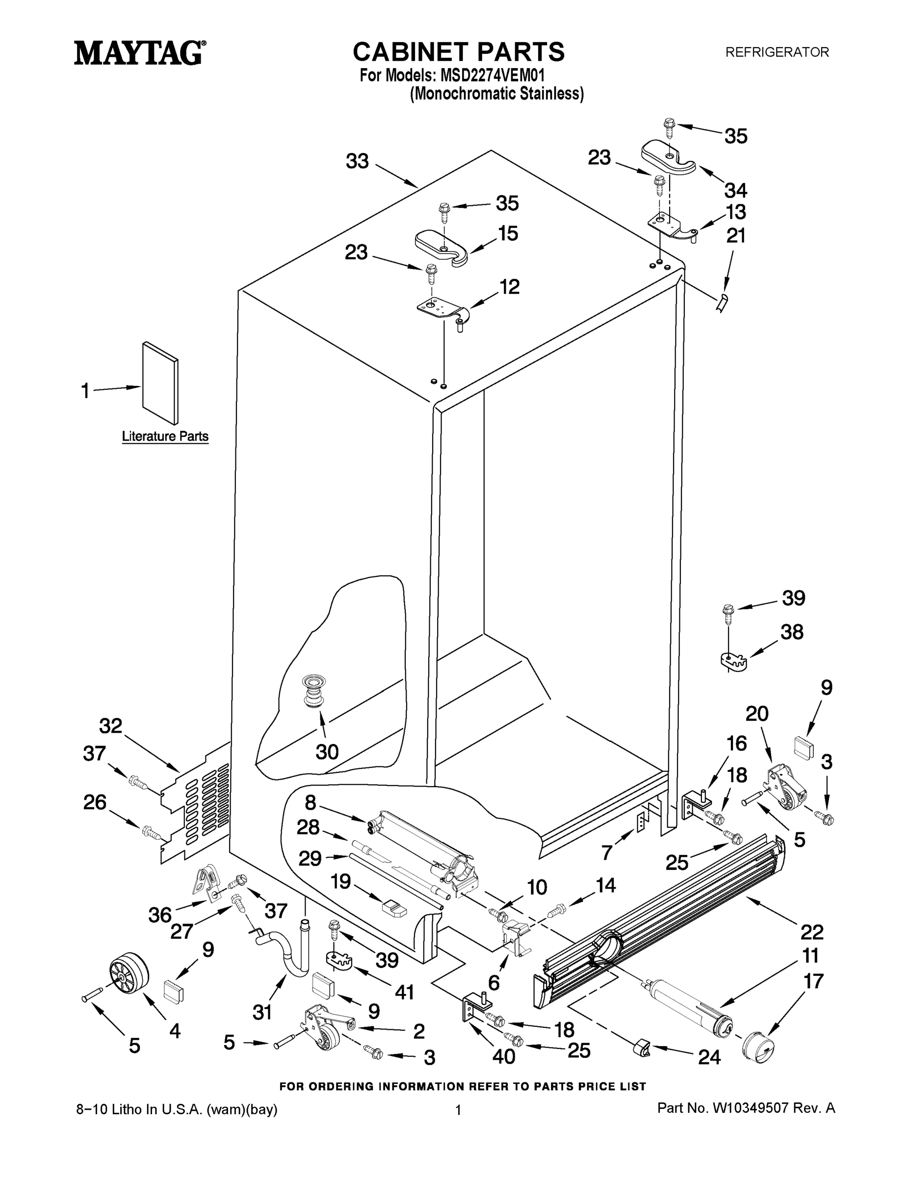 01 - CABINET PARTS