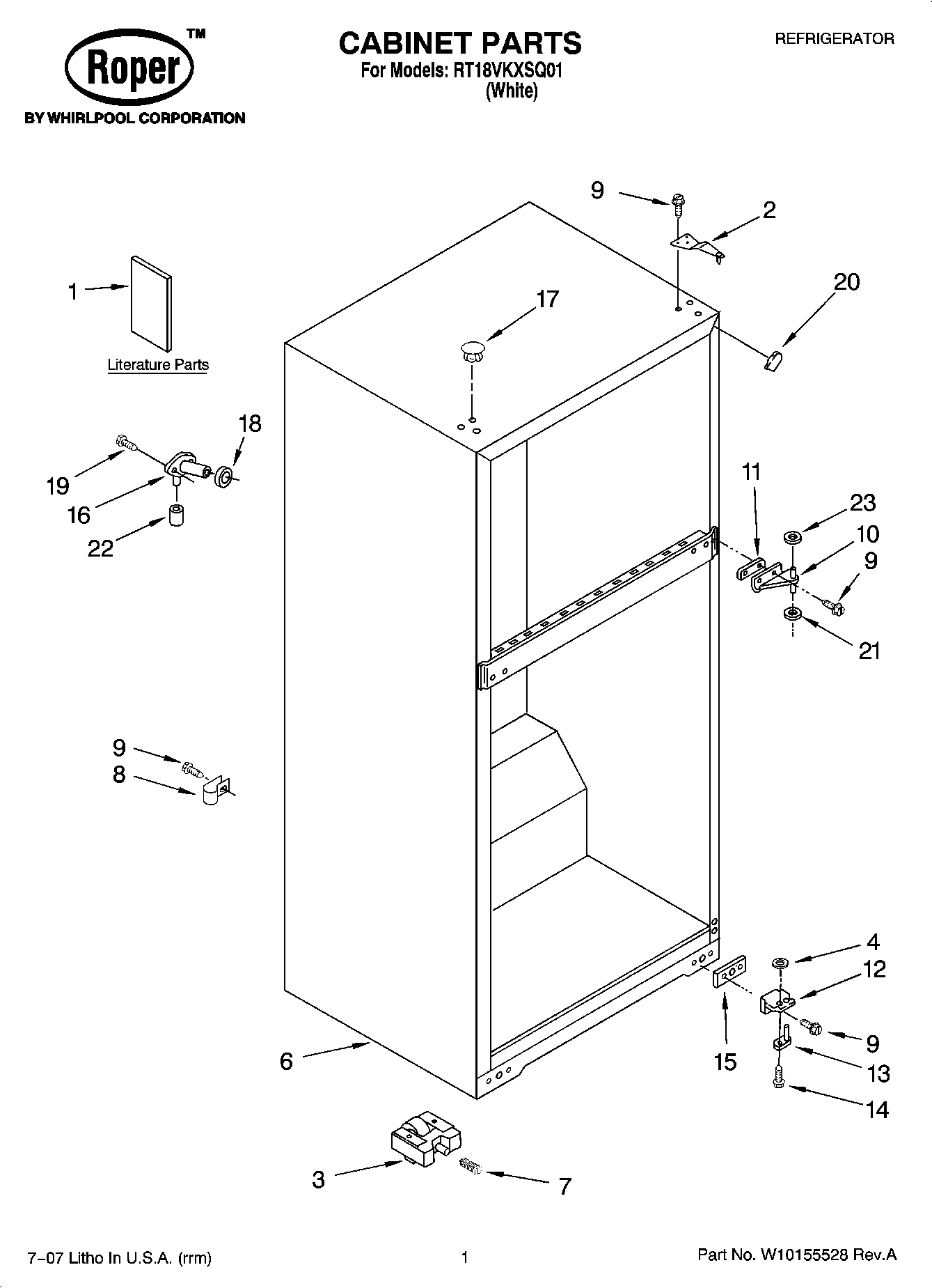 01 - CABINET PARTS