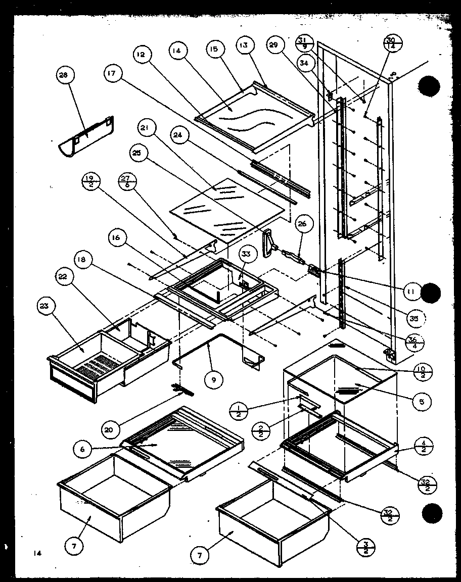 11 - REF SHELVING AND DRAWERS