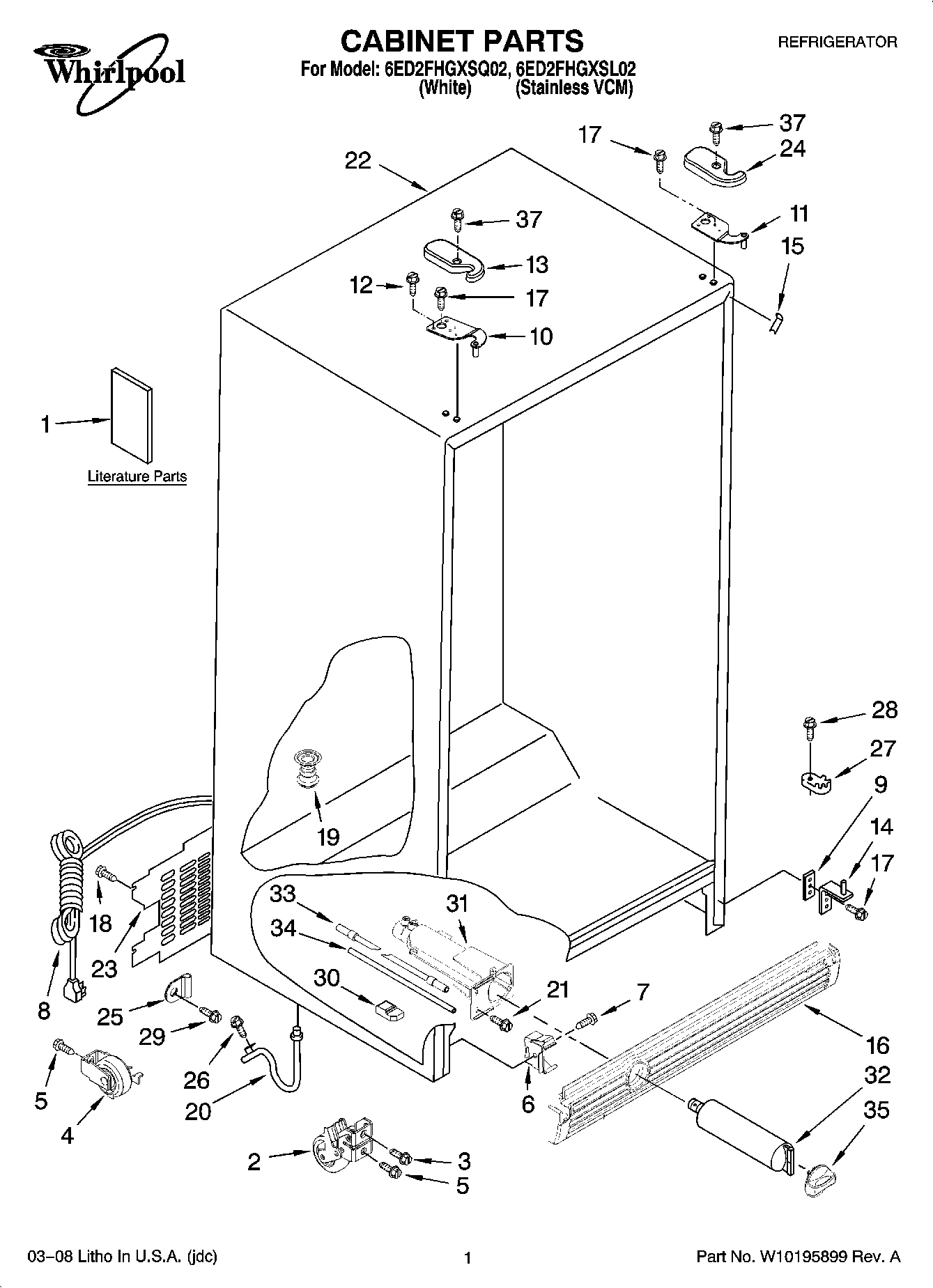 01 - CABINET PARTS