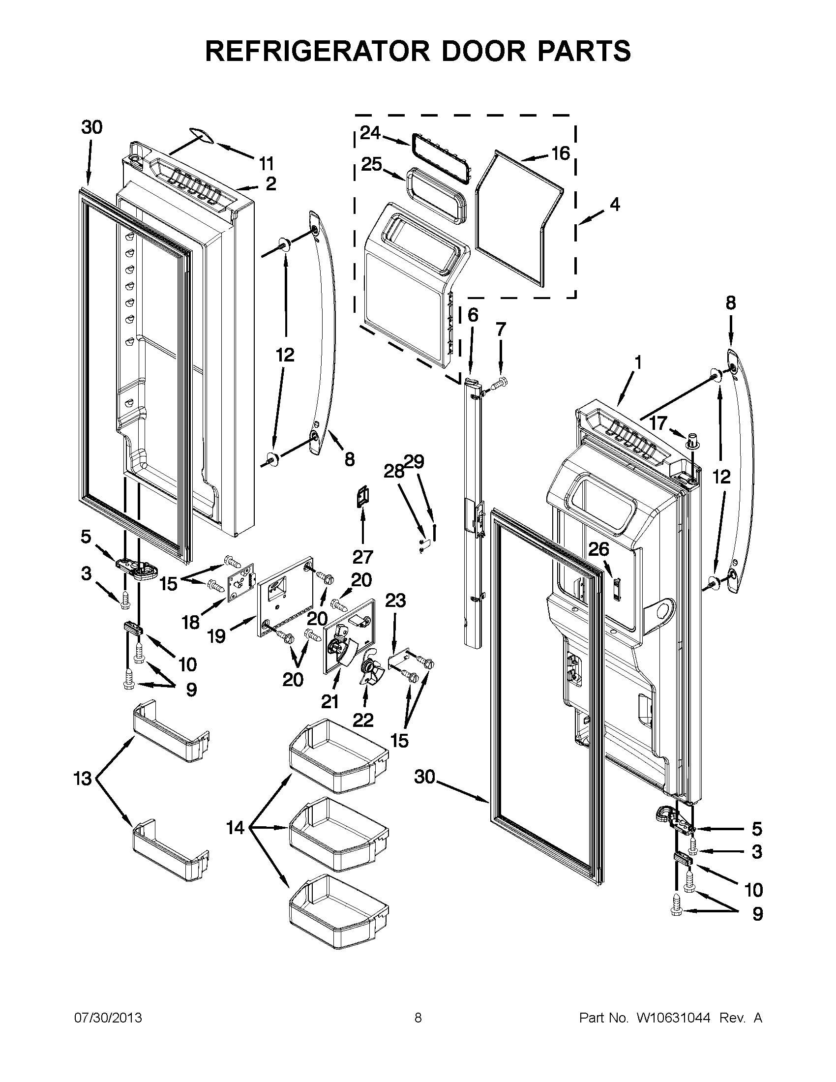 04 - REFRIGERATOR DOOR PARTS