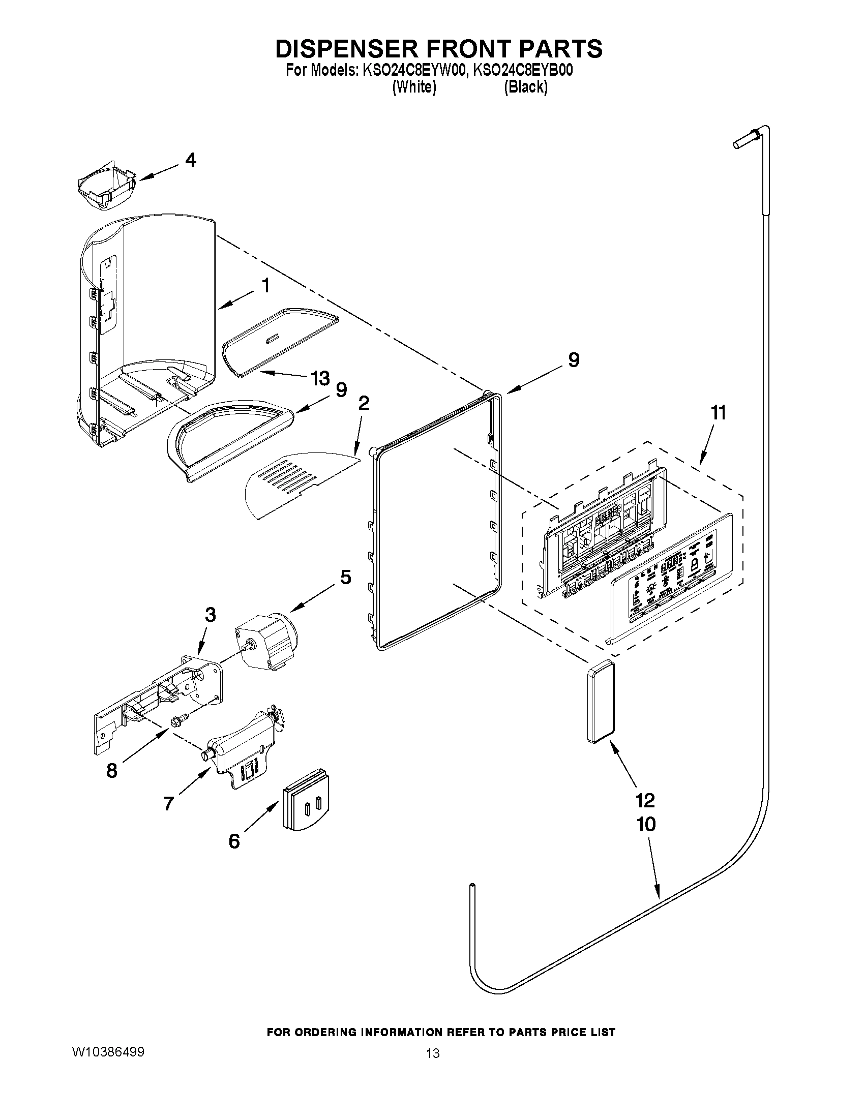 08 - DISPENSER FRONT PARTS