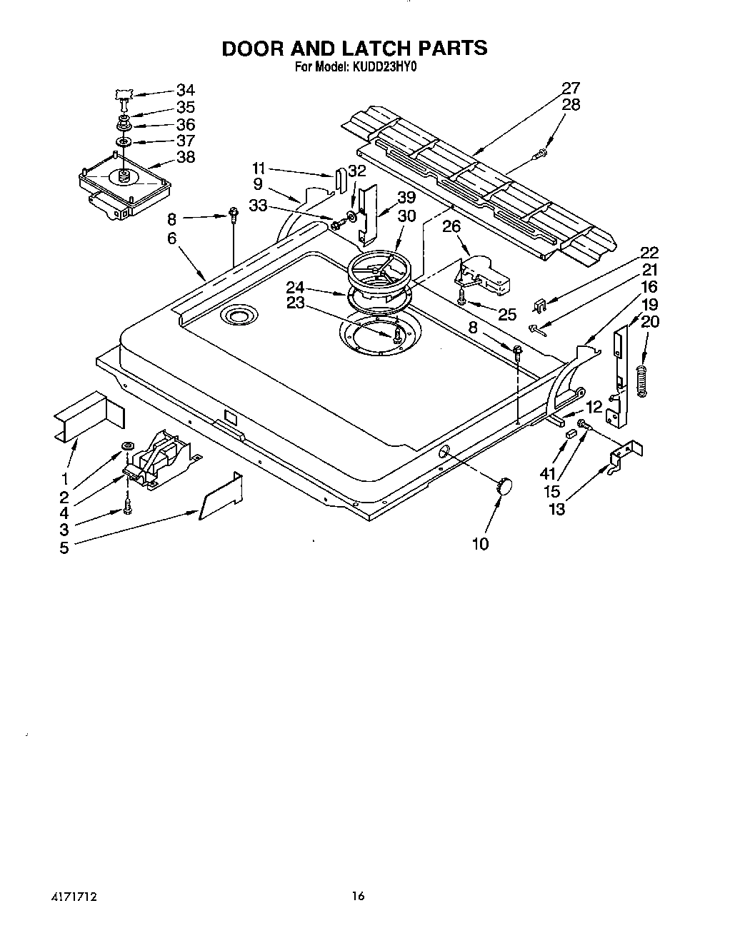 13 - DOOR AND LATCH