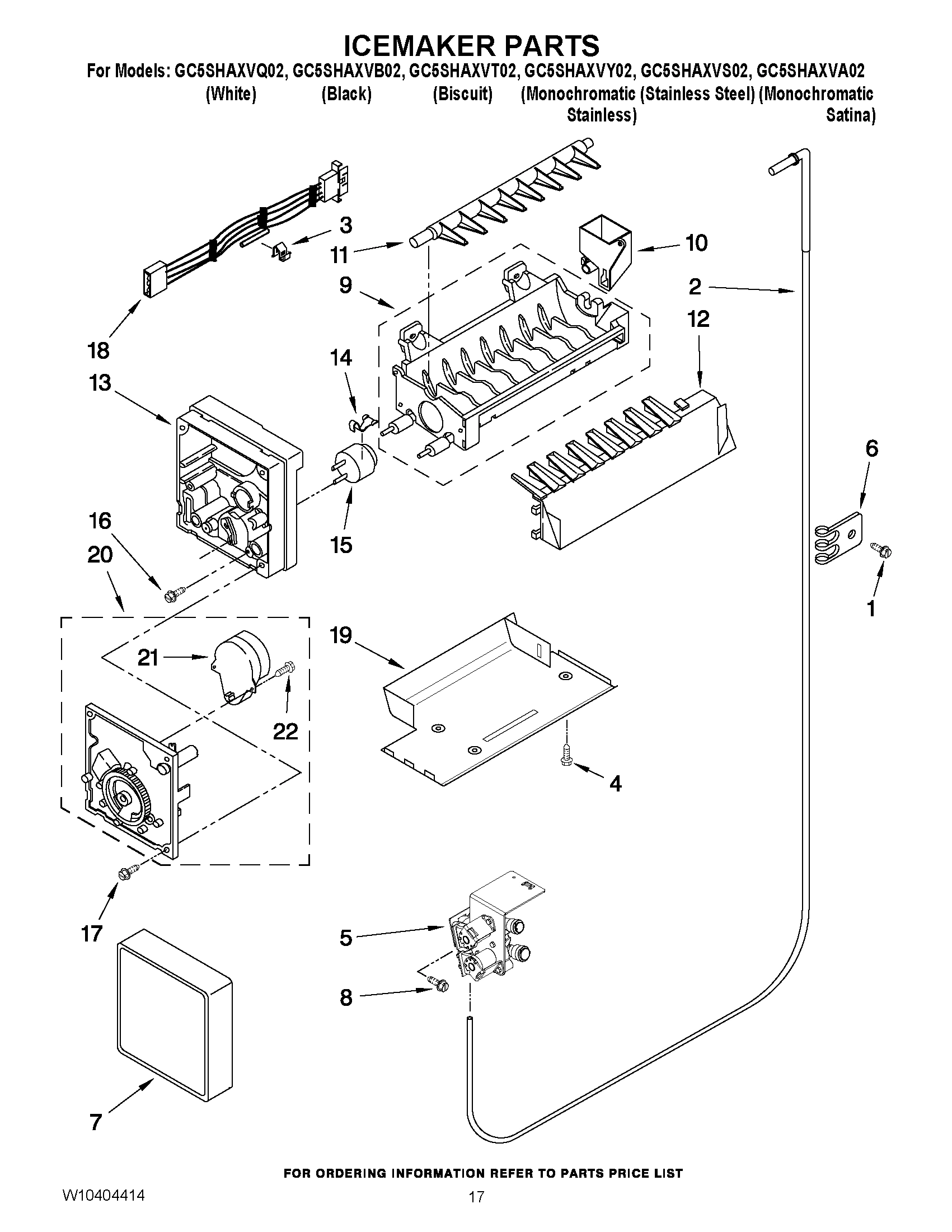 10 - ICEMAKER PARTS