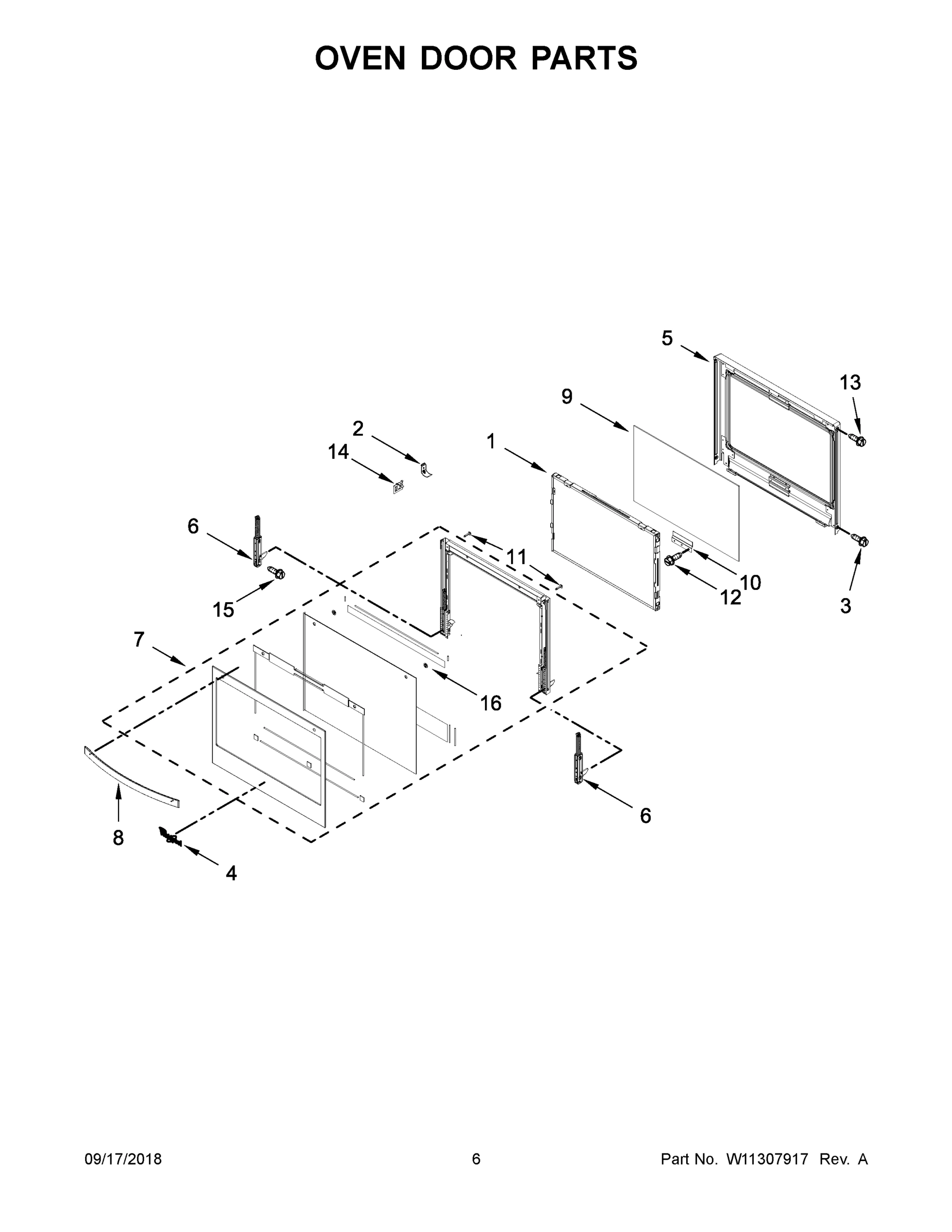 04 - OVEN DOOR PARTS