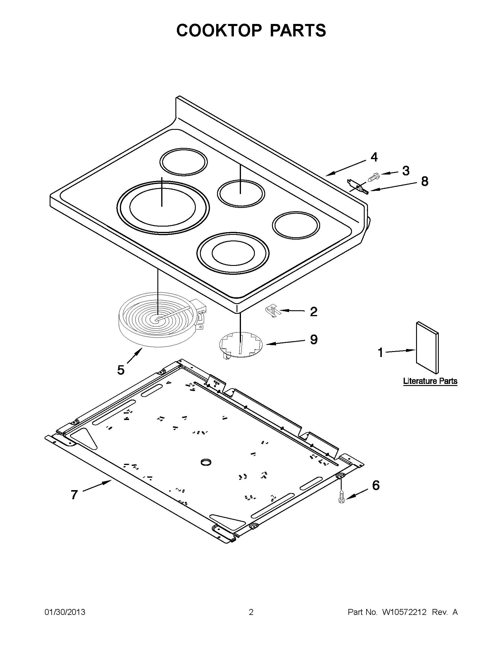01 - COOKTOP PARTS