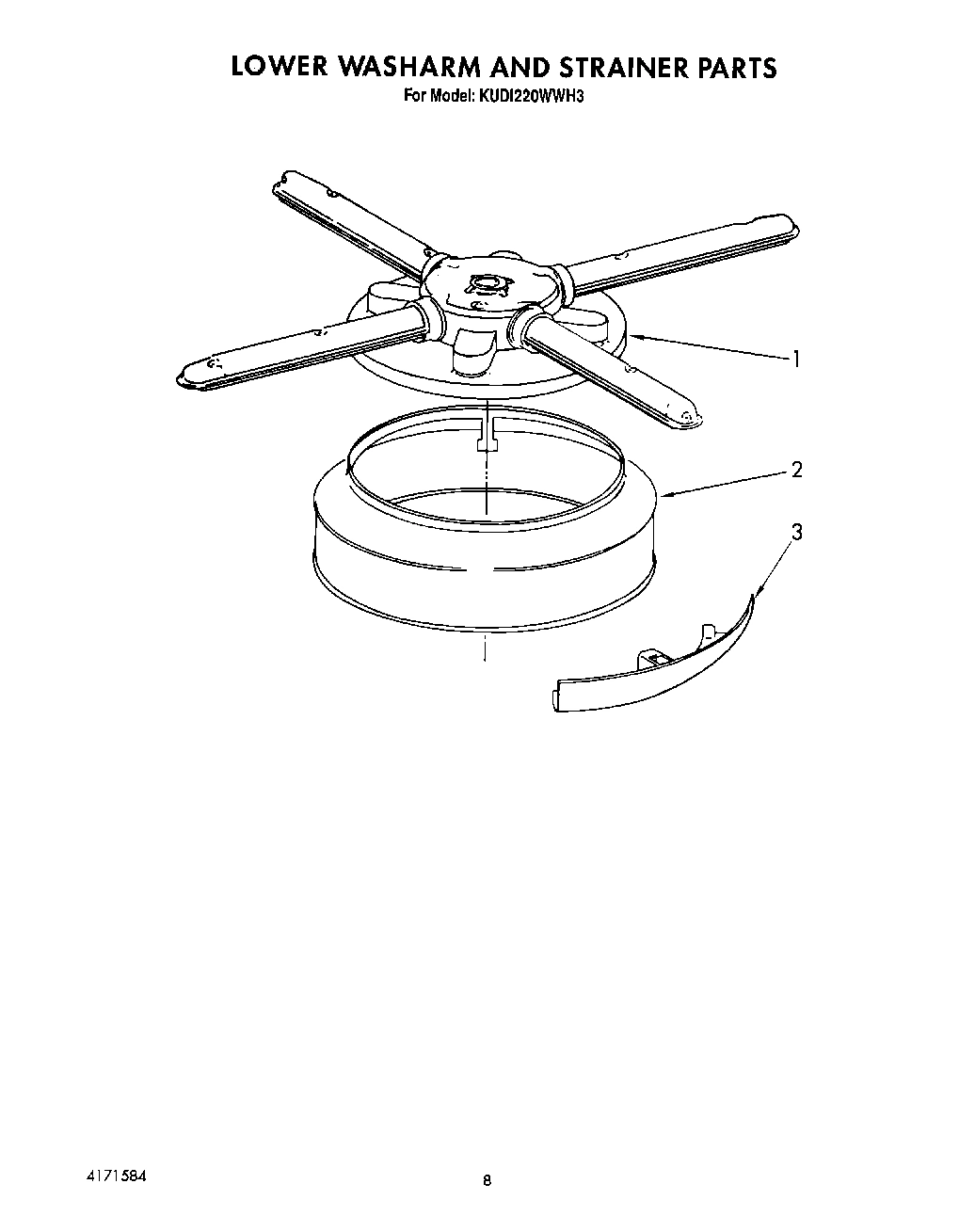 06 - LOWER WASHARM AND STRAINER