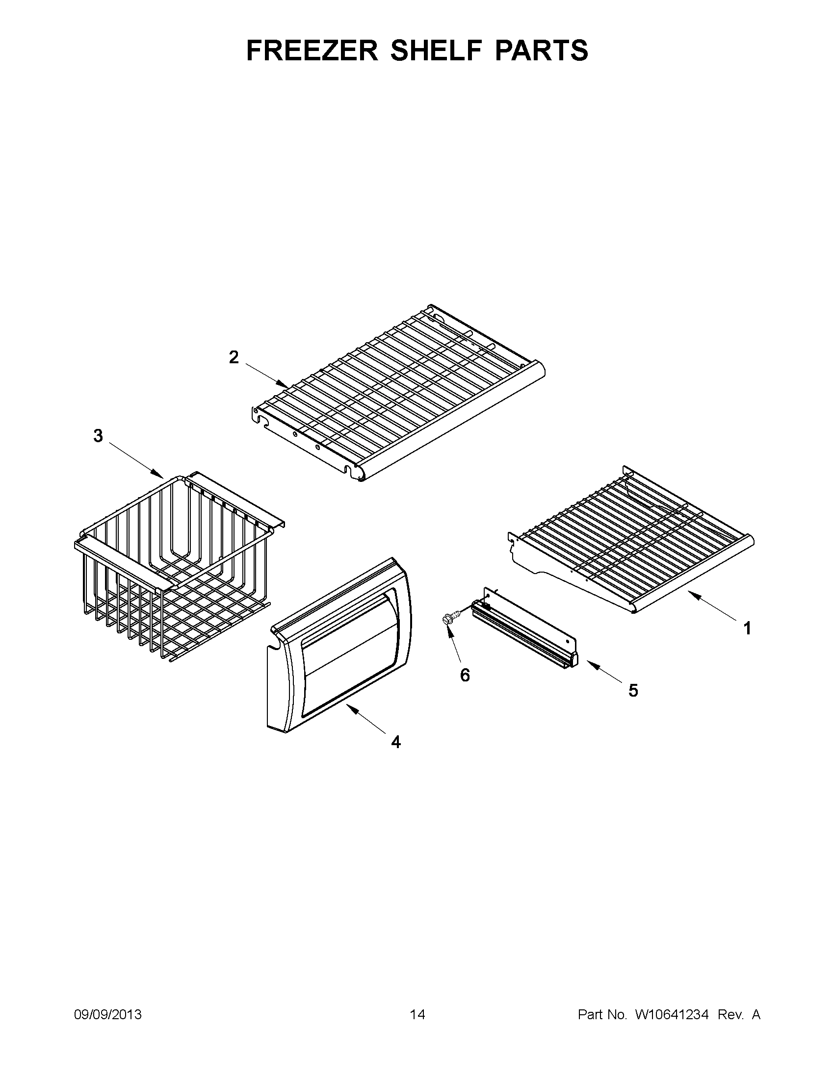 08 - FREEZER SHELF PARTS