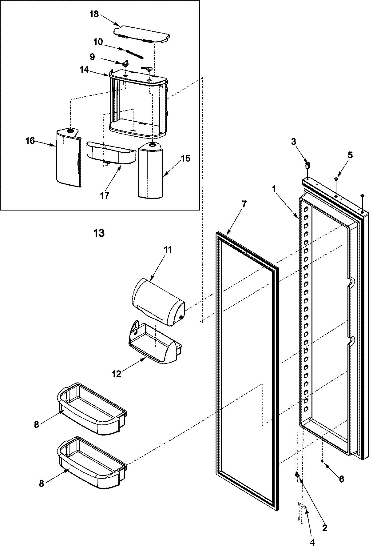 16 - REFRIGERATOR DOOR