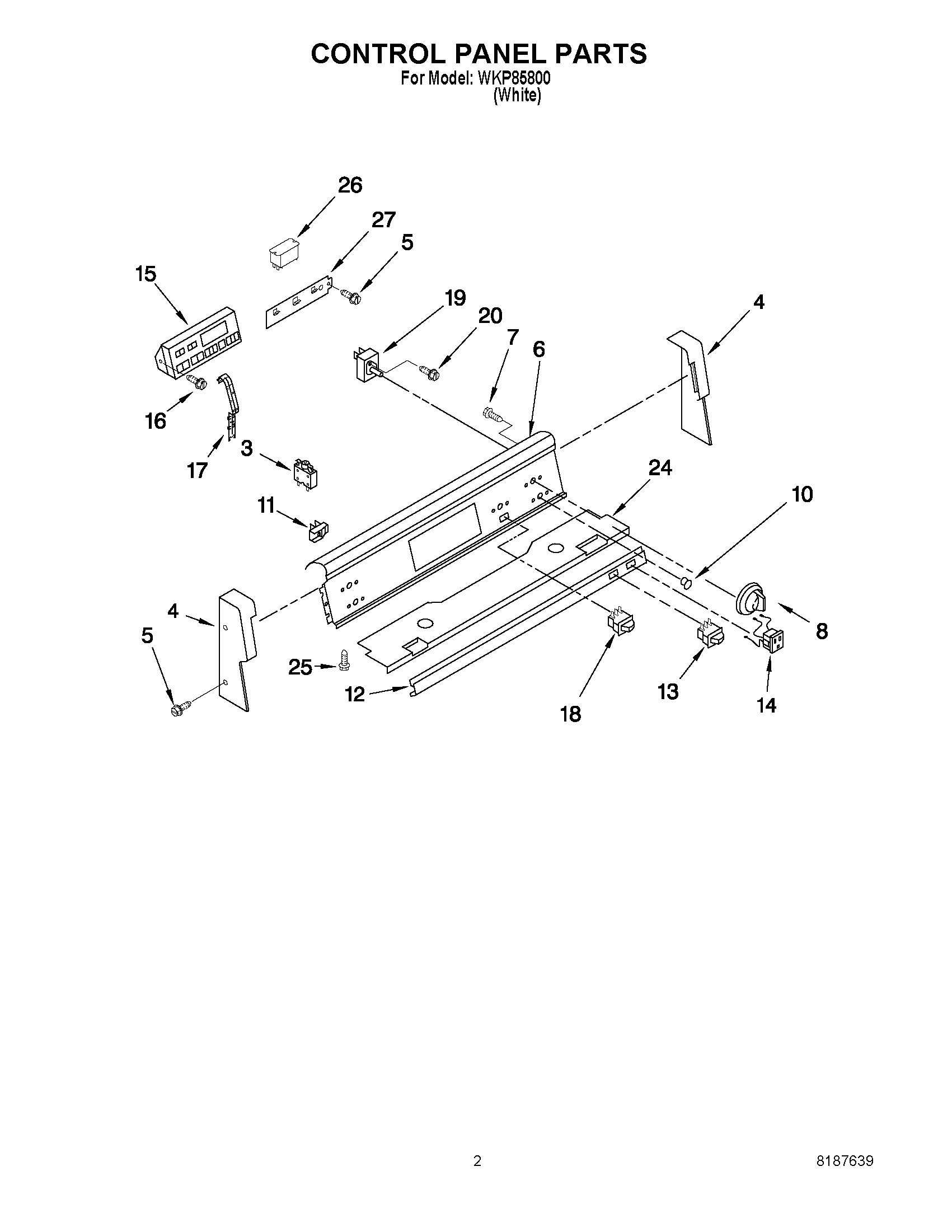 02 - CONTROL PANEL PARTS