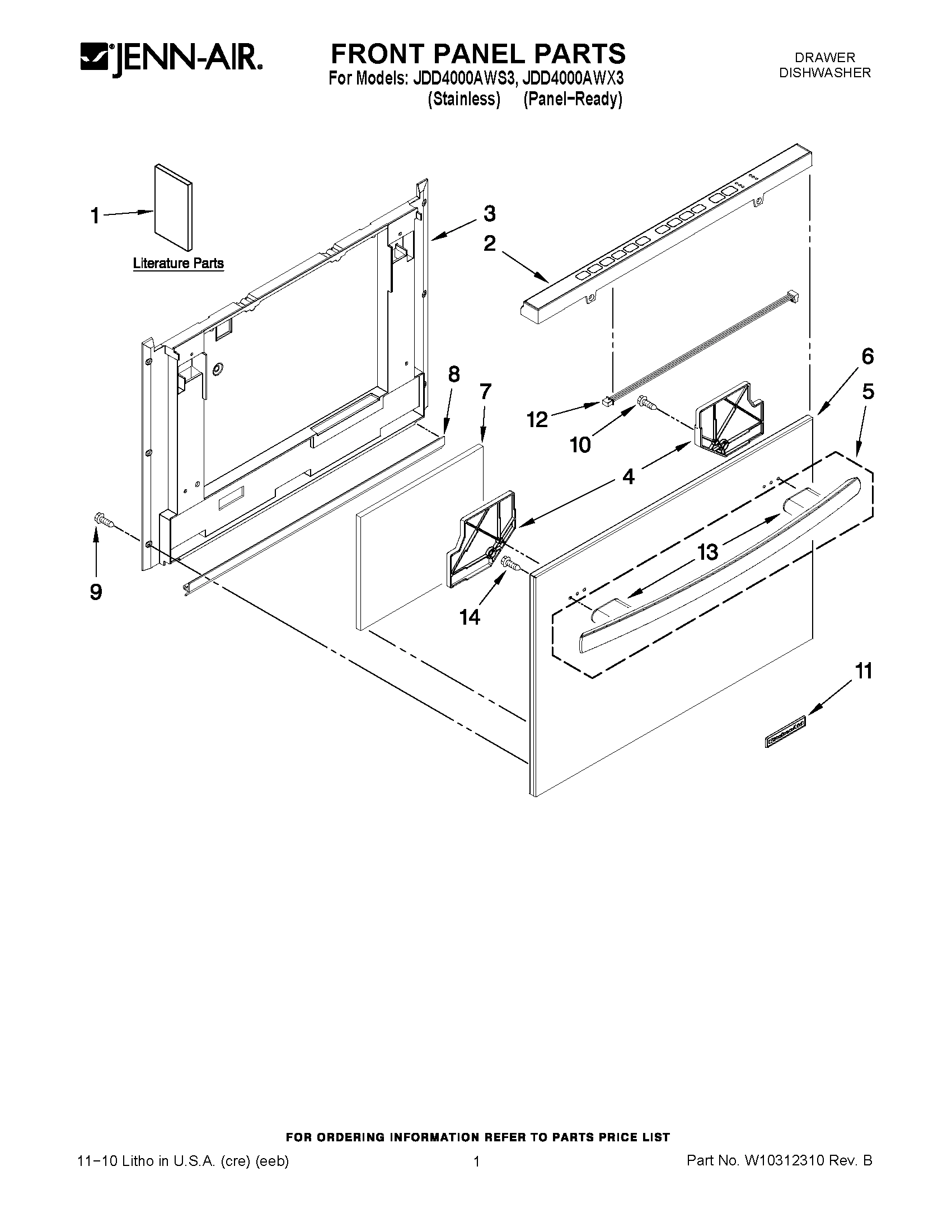 01 - FRONT PANEL PARTS