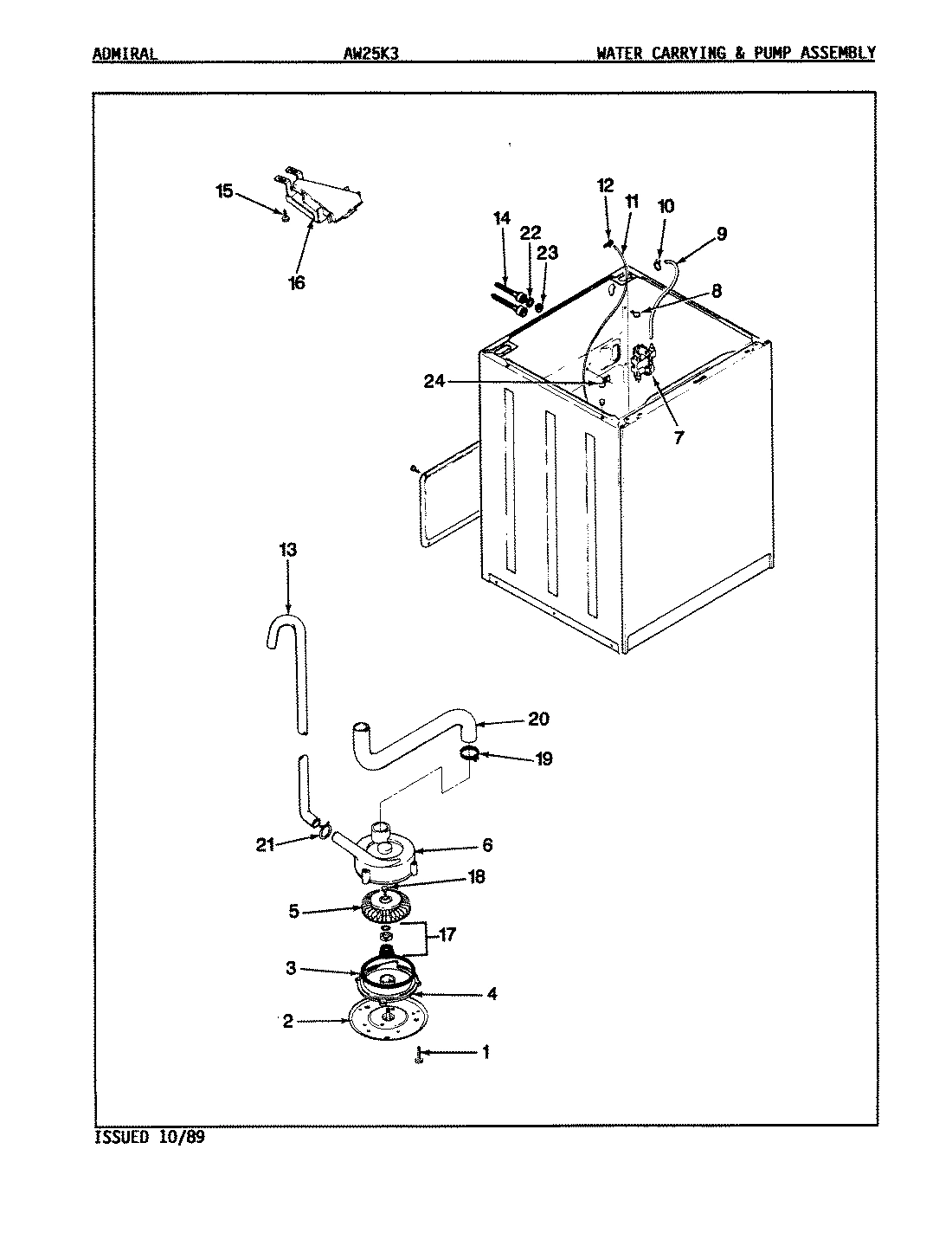 09 - WATER CARRYING & PUMP ASSY. (REV. A-D)