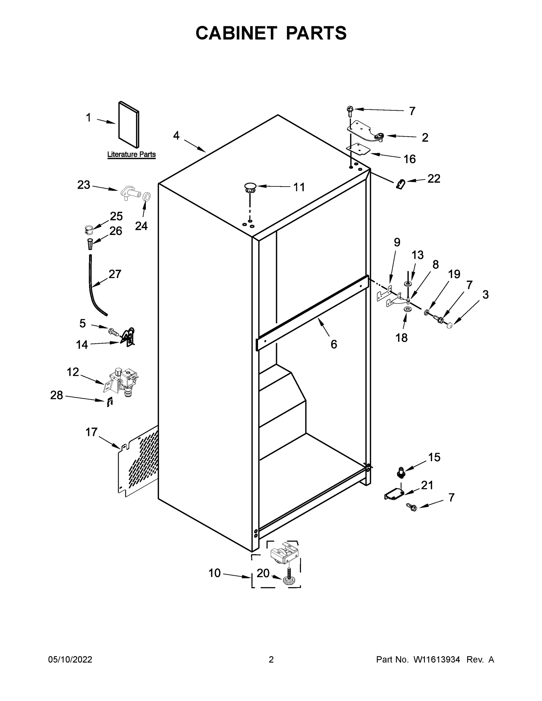 02 - CABINET PARTS