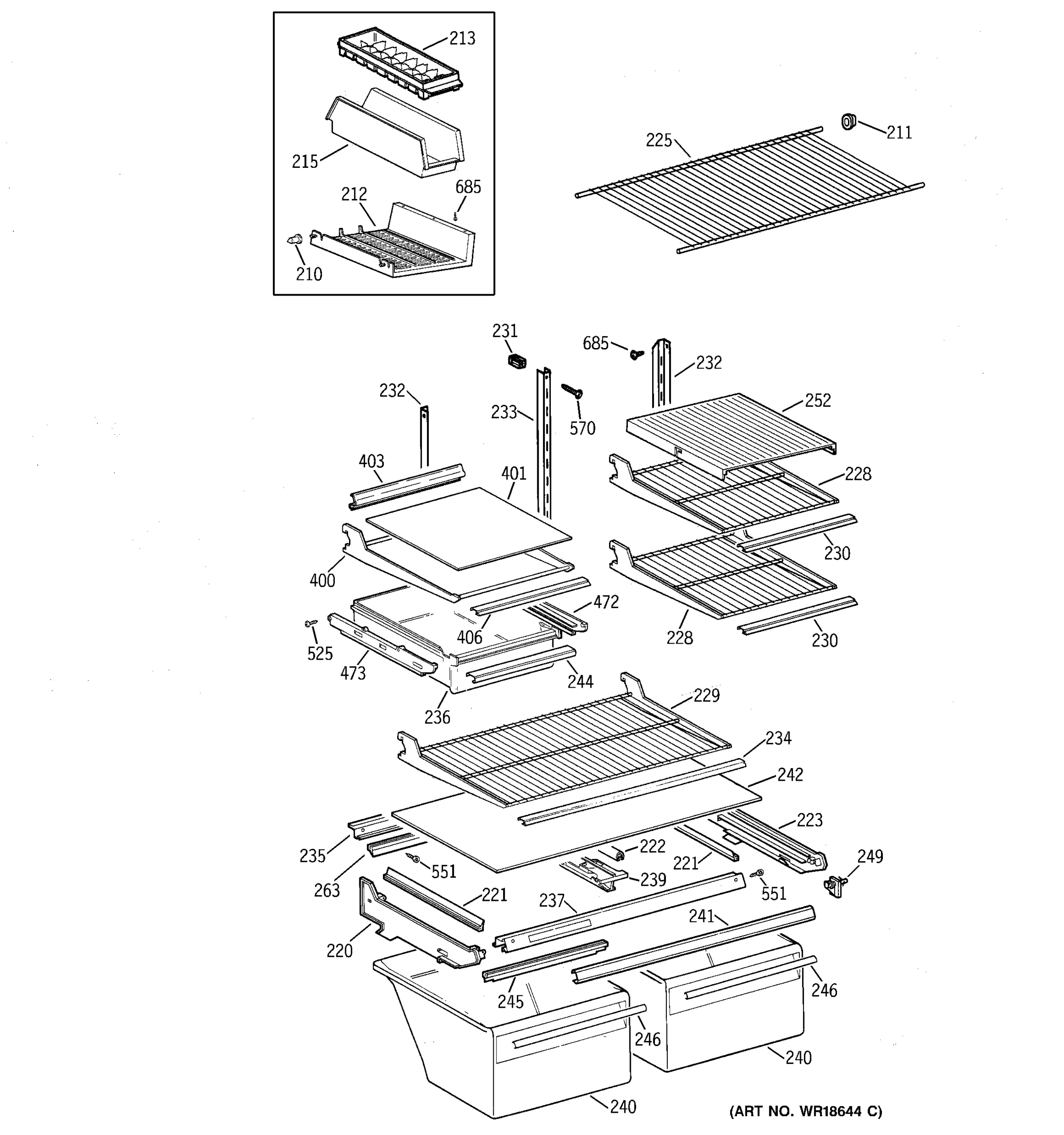 SHELVES