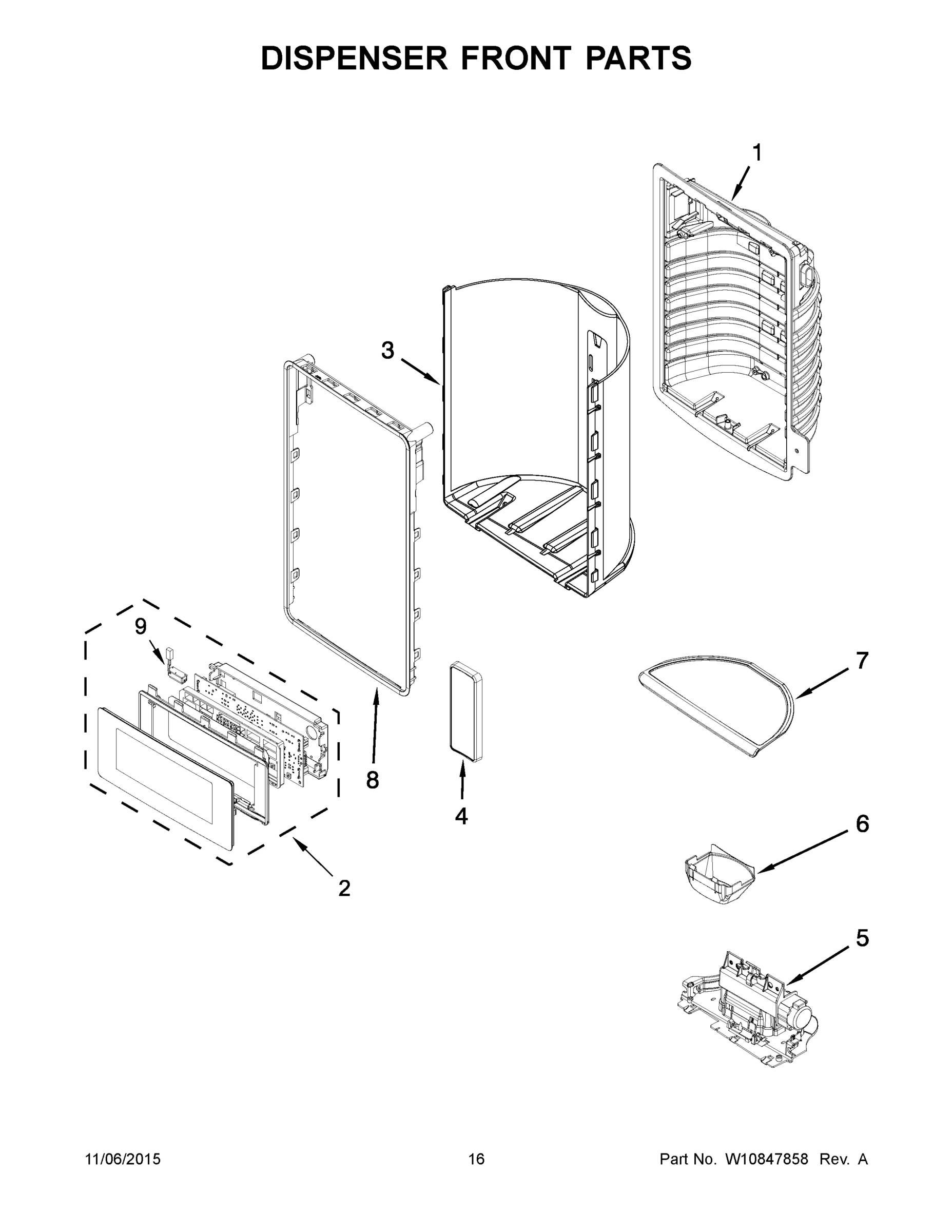 09 - DISPENSER FRONT PARTS
