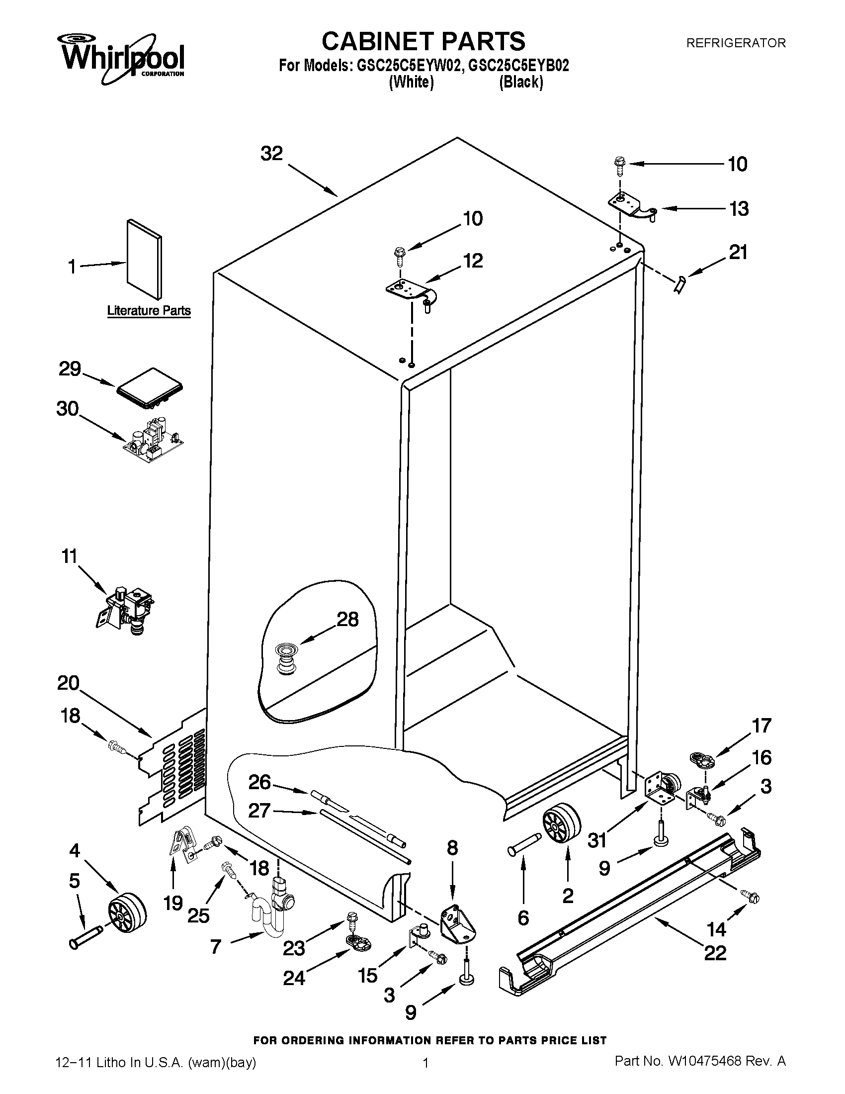 01 - CABINET PARTS