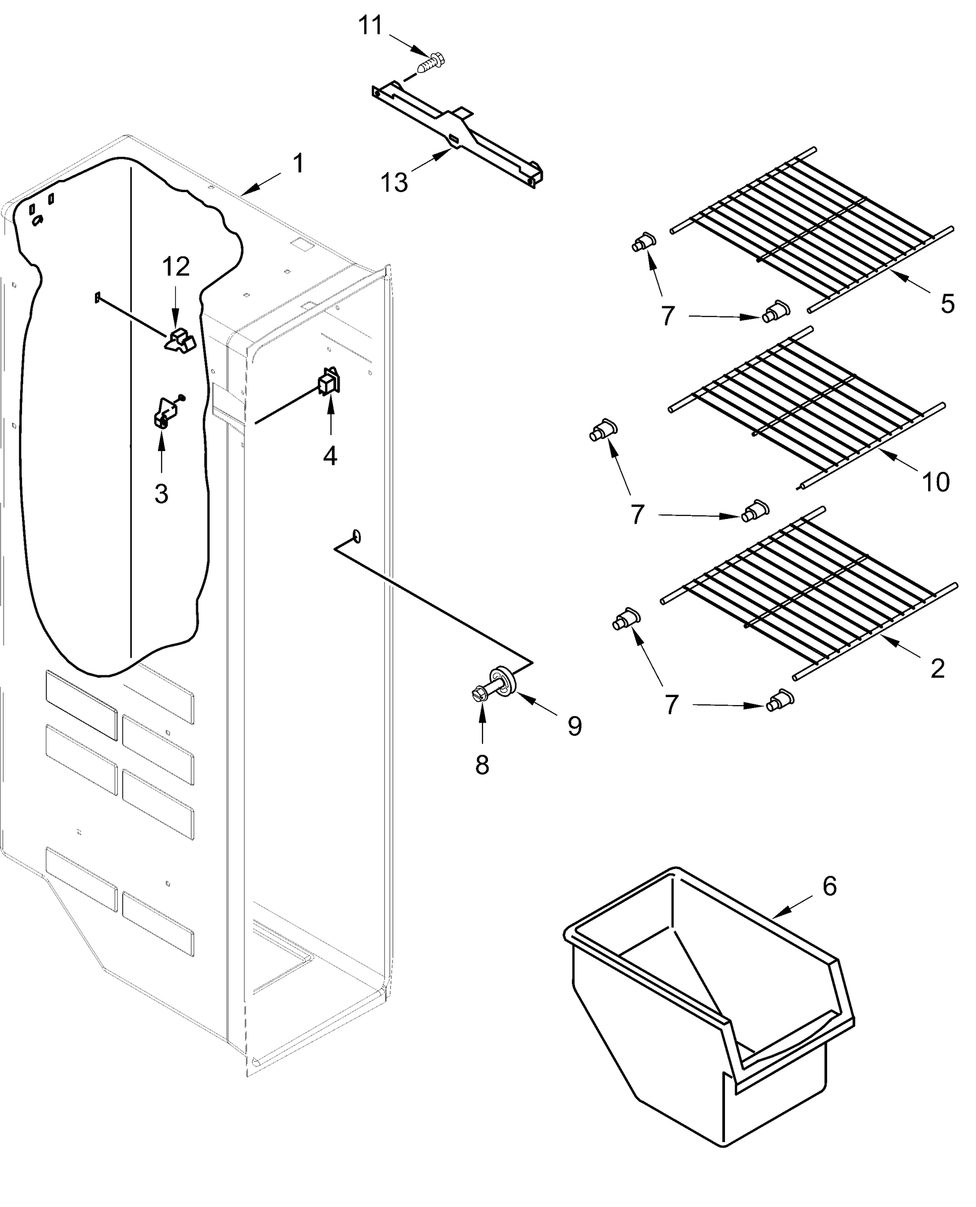 FREEZER LINER PARTS