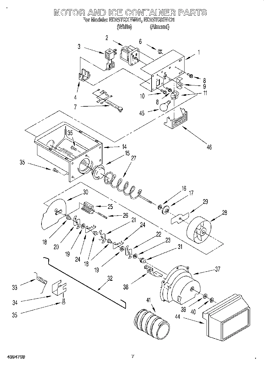 05 - MOTOR AND ICE CONTAINER