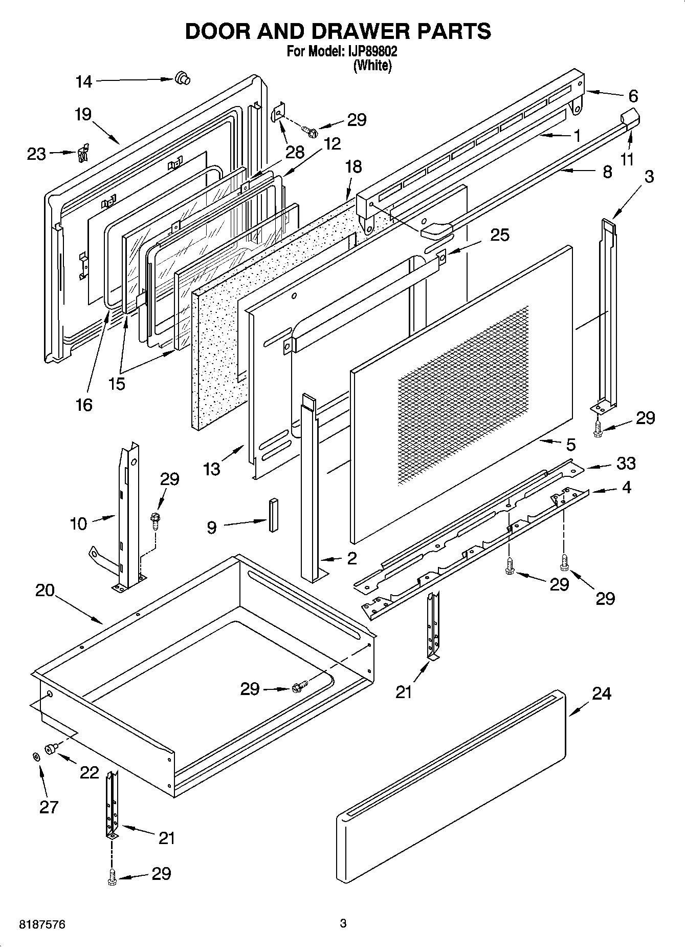 03 - DOOR AND DRAWER PARTS