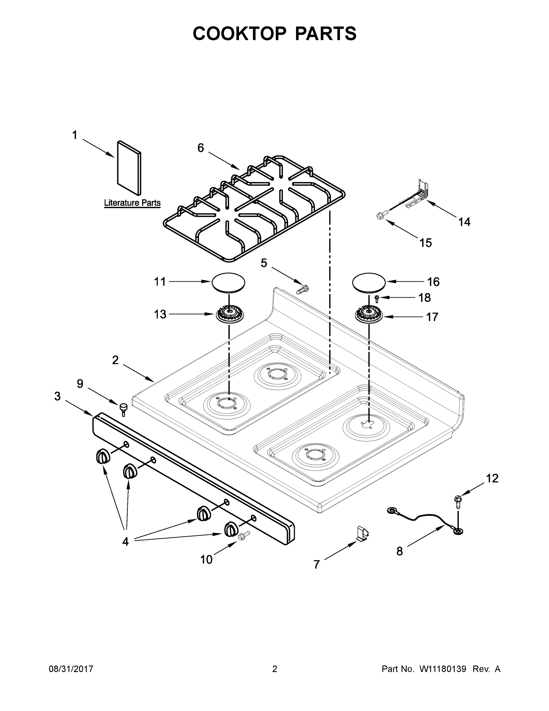 02 - COOKTOP PARTS
