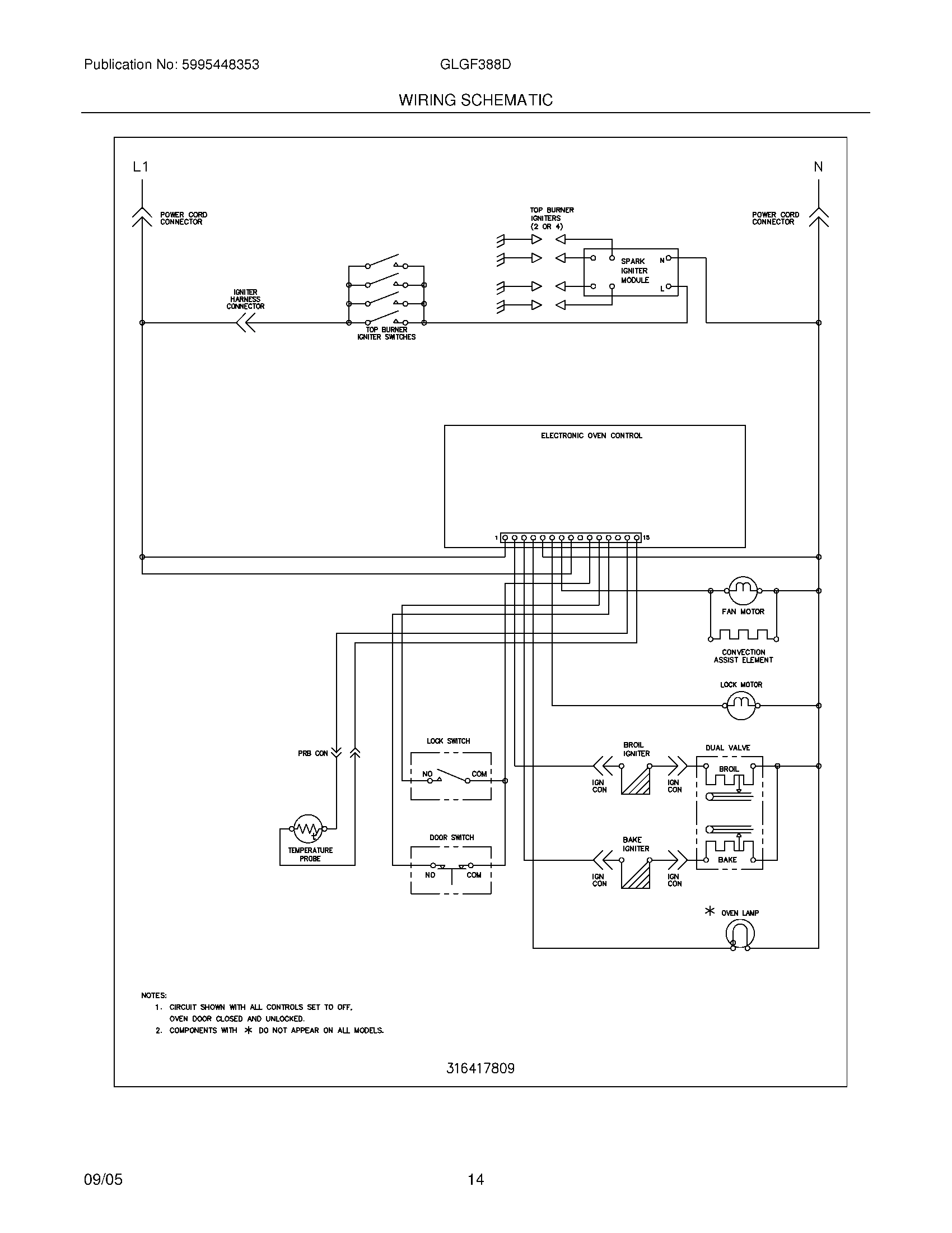 14 - WIRING SCHEMATIC