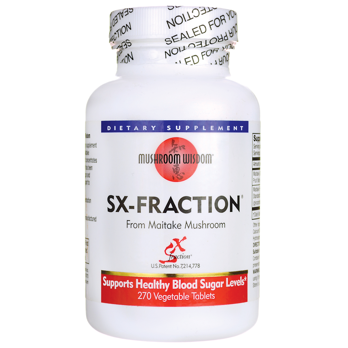 Mushroom Wisdom Sx-Fraction Vitamin | 270 Veg Tabs | Herbs and Supplements