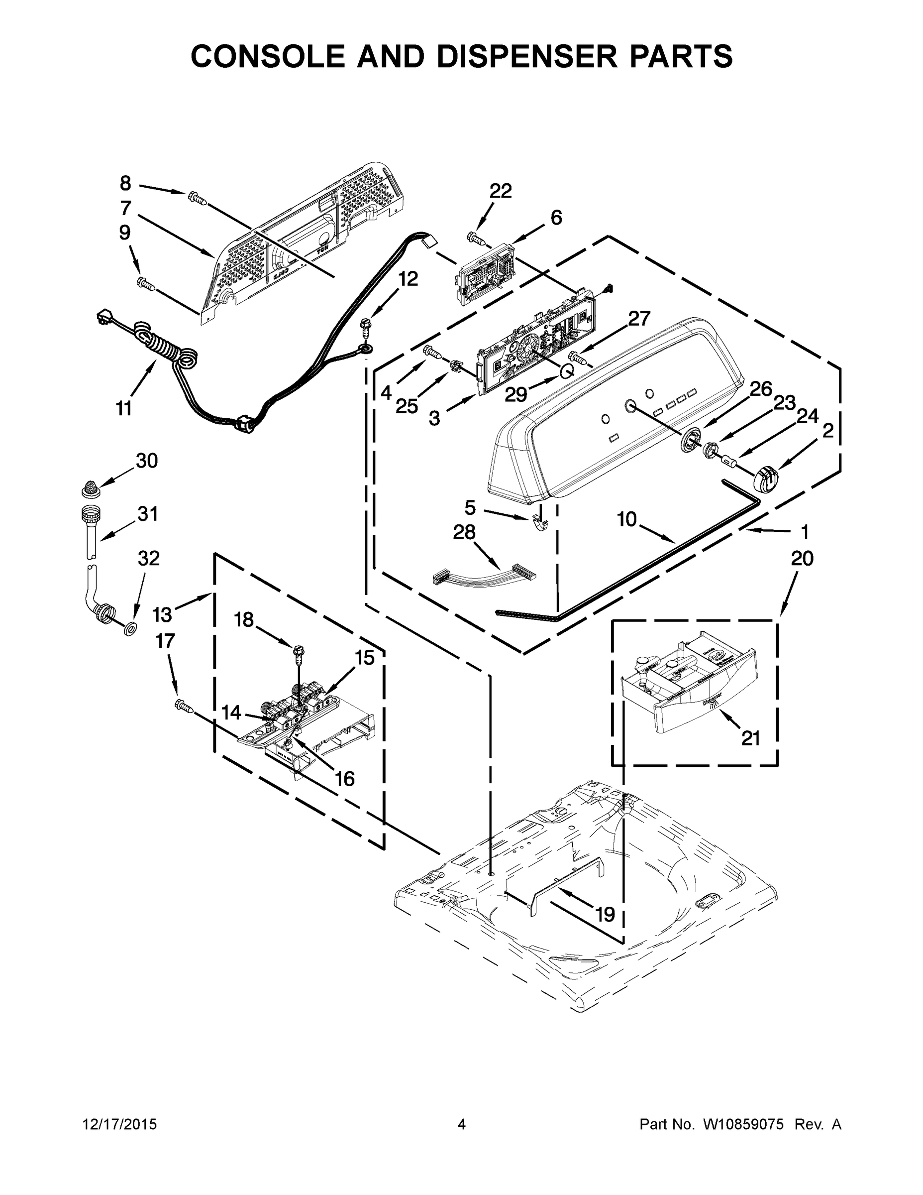 03 - CONSOLE AND DISPENSER PARTS