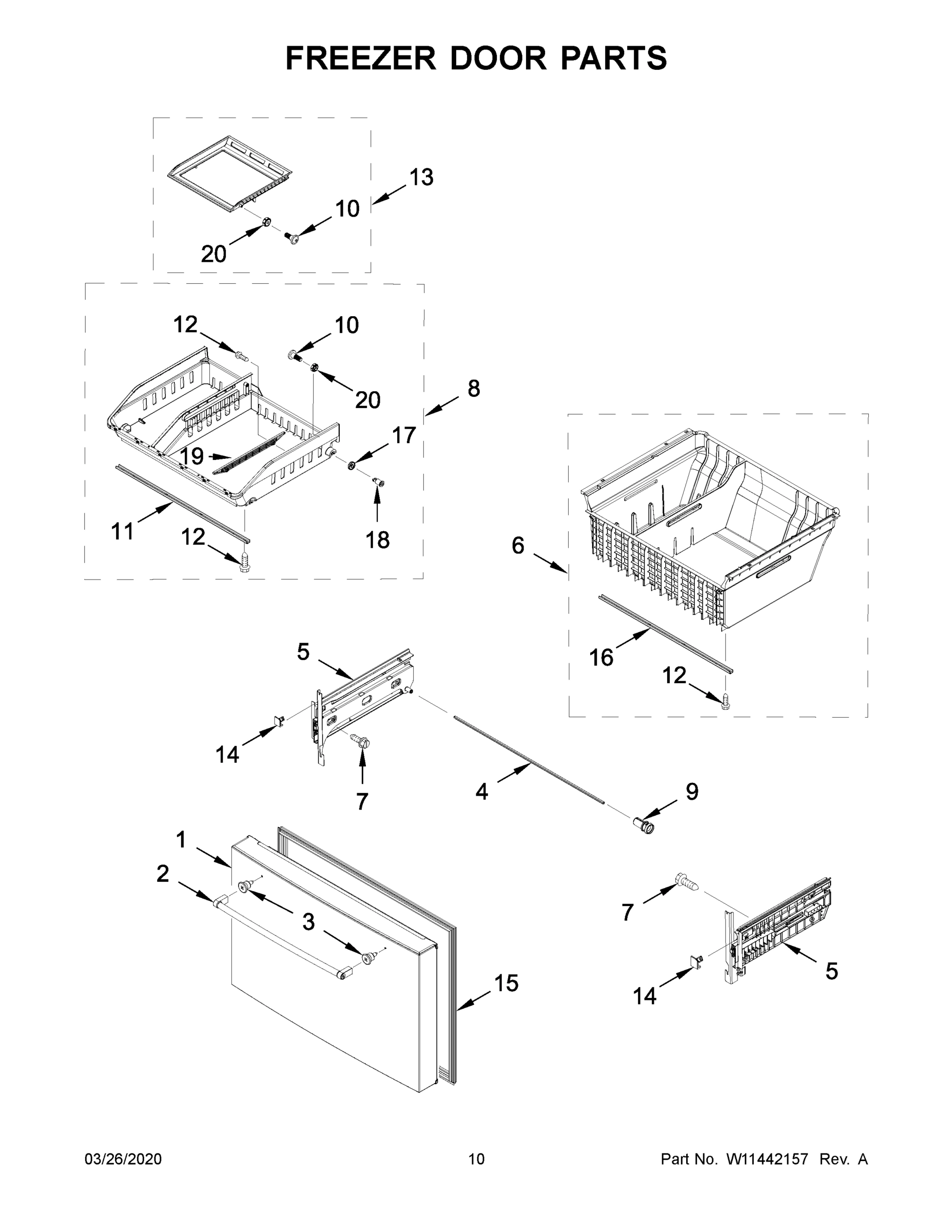 06 - FREEZER DOOR PARTS