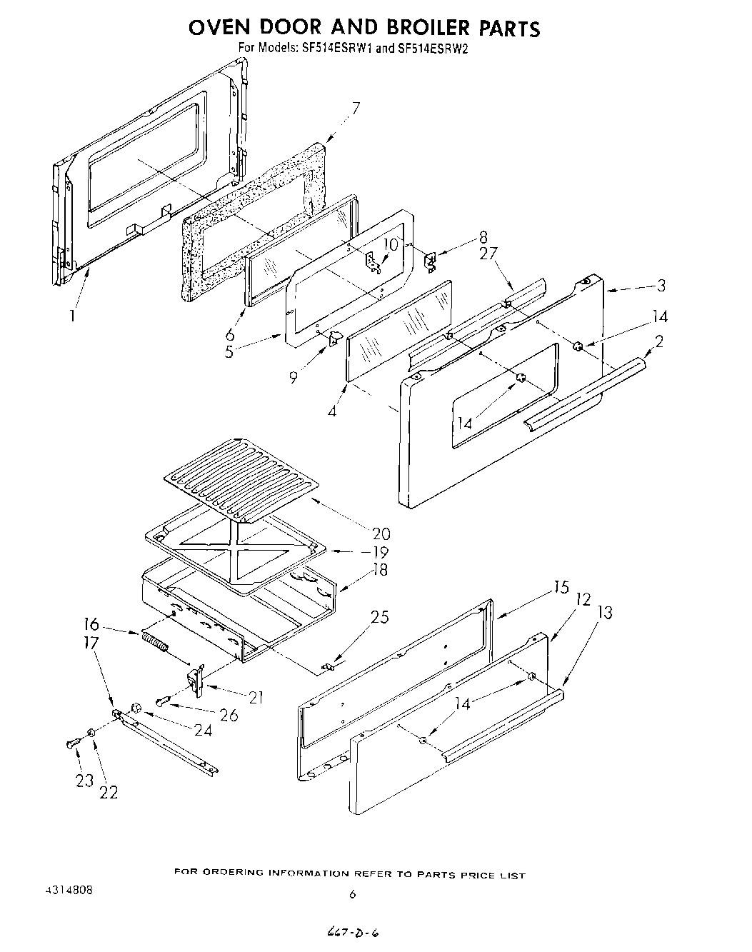 06 - OVEN DOOR AND BROILER