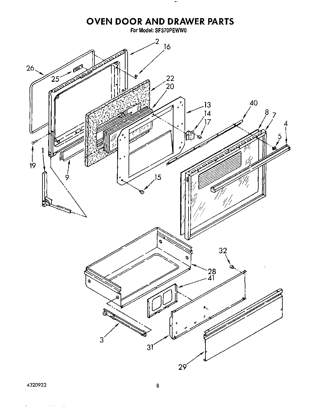 06 - OVEN DOOR AND DRAWER