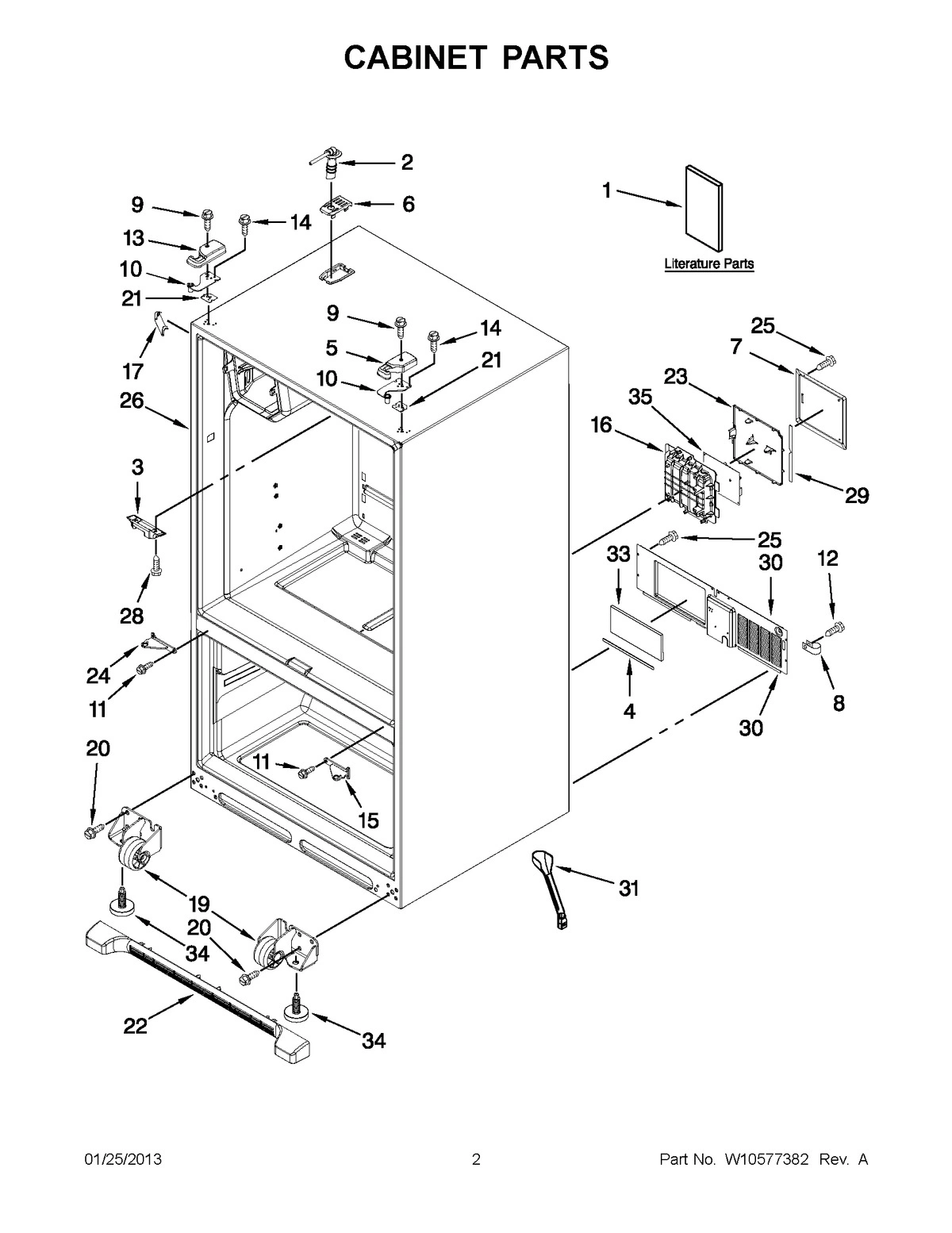 01 - CABINET PARTS