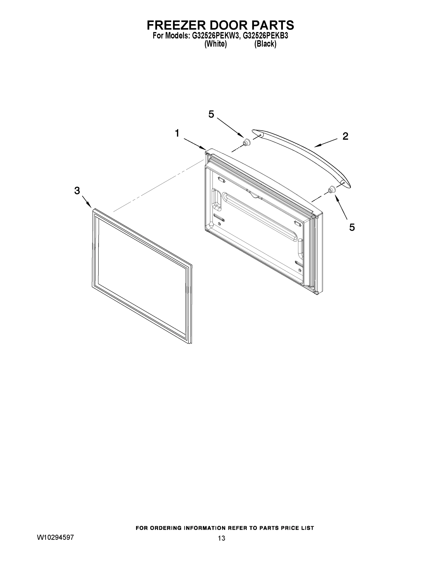07 - FREEZER DOOR PARTS