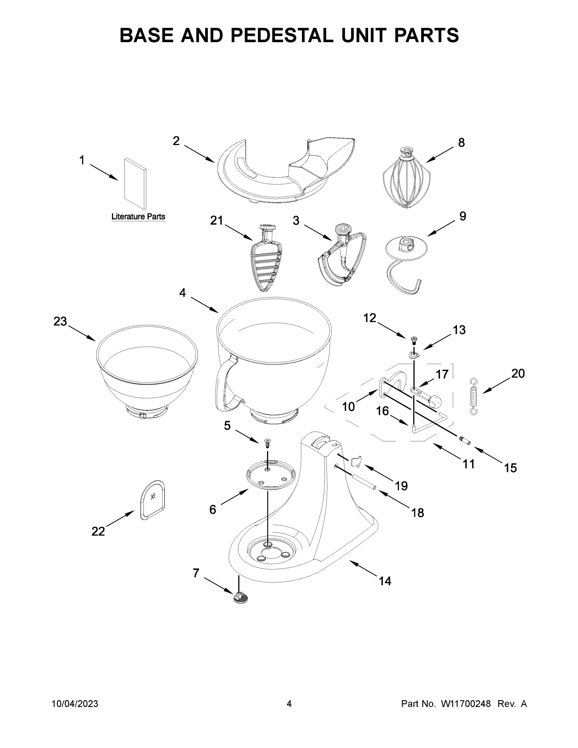 03 - BASE AND PEDESTAL UNIT PARTS