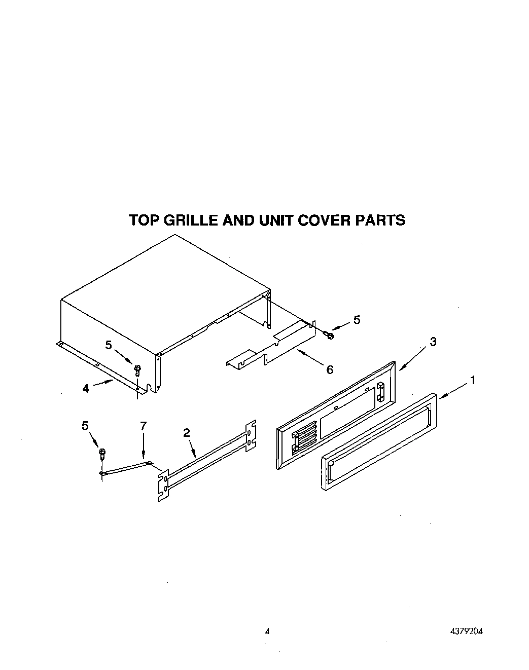 03 - CABINET TRIM AND BREAKER TRIM, TOP